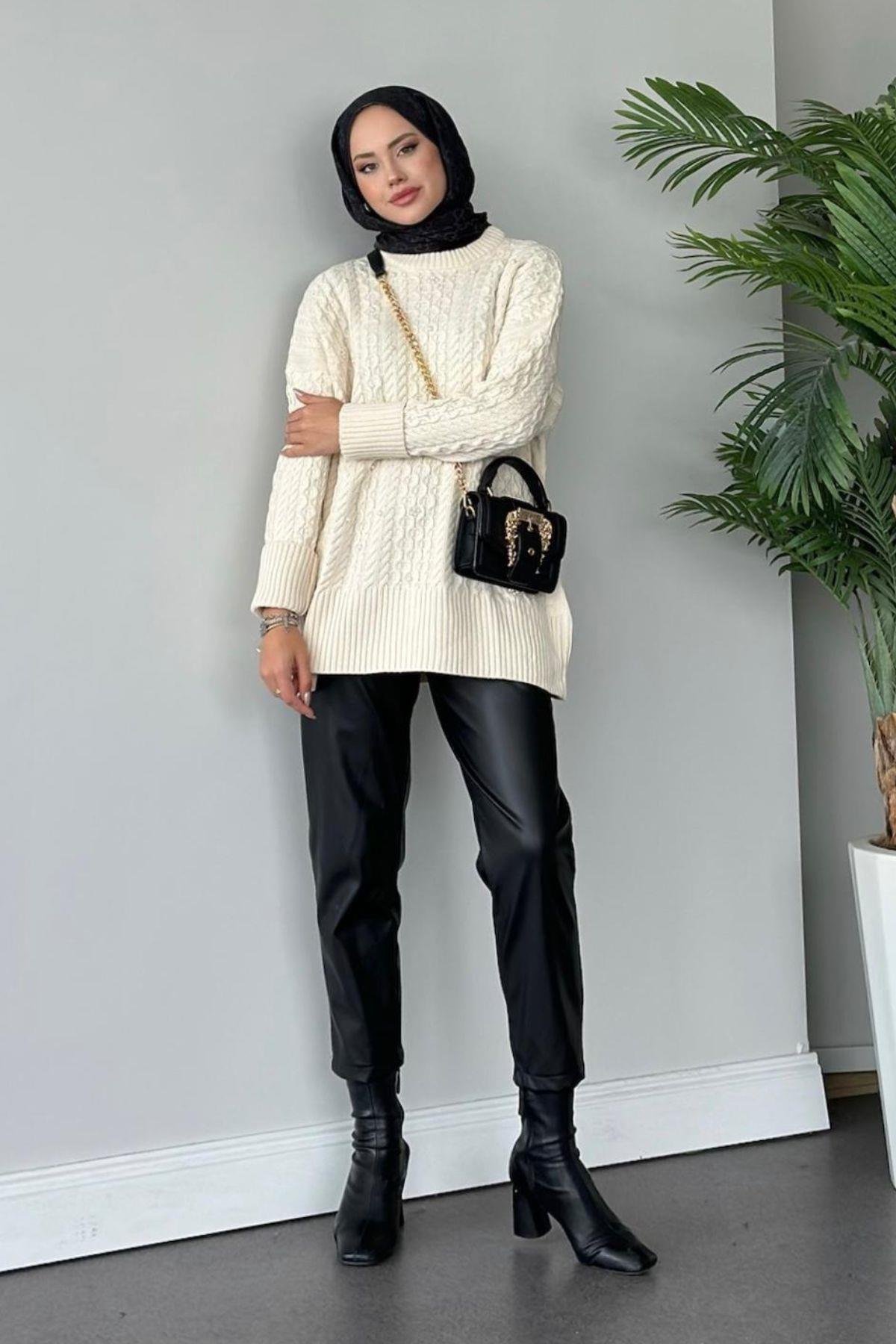 İncili Triko Kazak Ekru, Fiyatları 