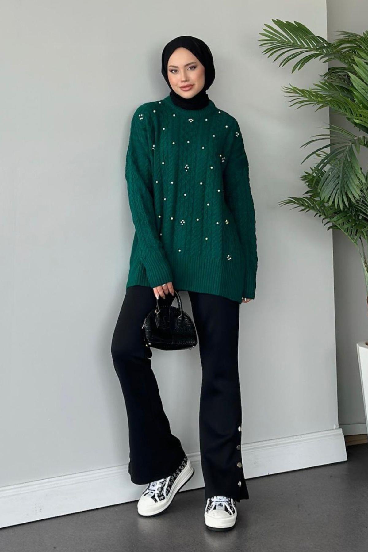 İncili Triko Kazak Zümrüt, Fiyatları 