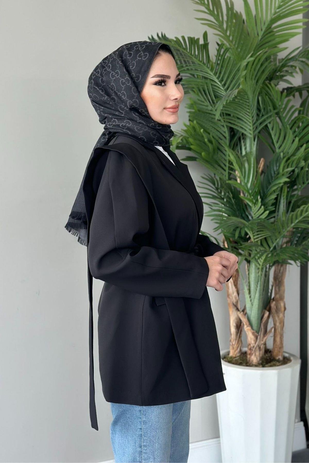 İpli Blazer Ceket Siyah, Fiyatları 