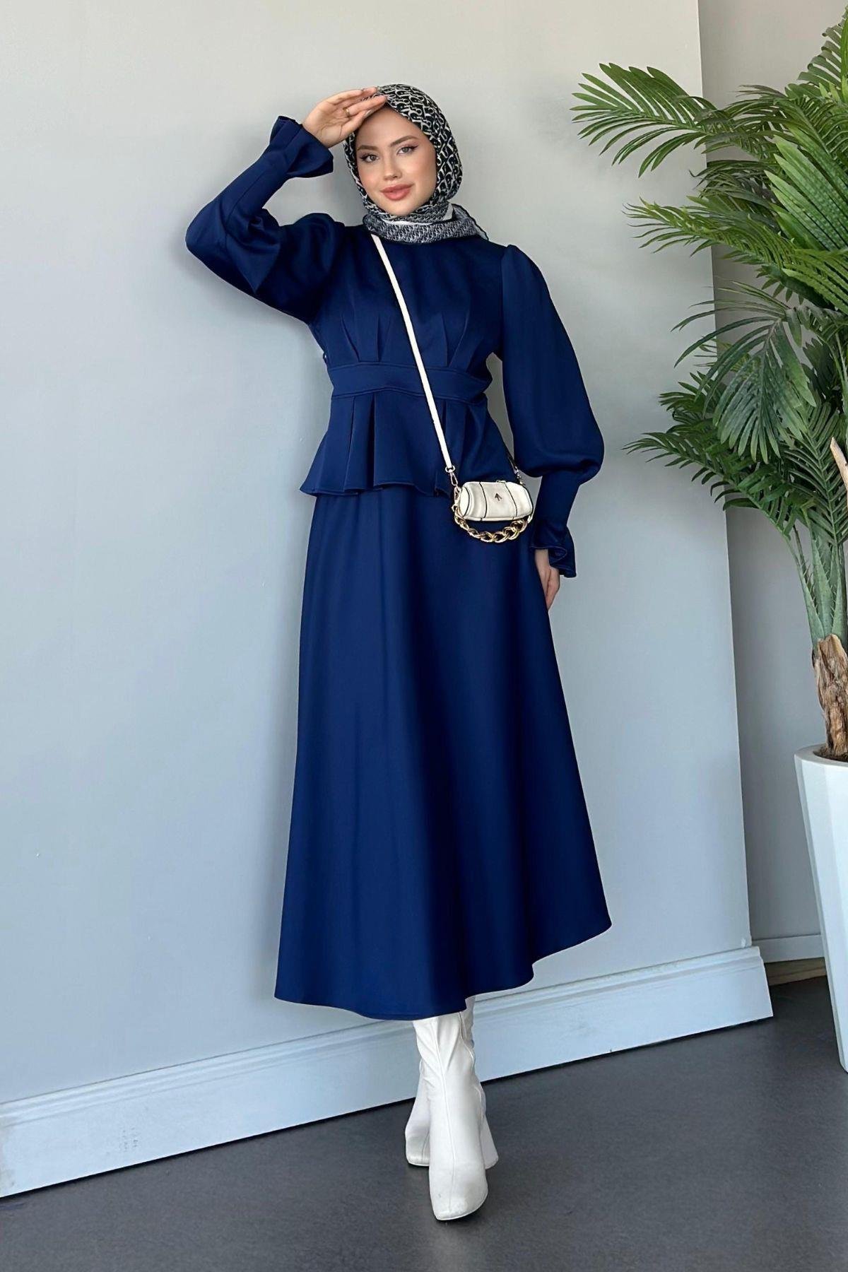 İsabel Etekli Takım Lacivert, Fiyatları 