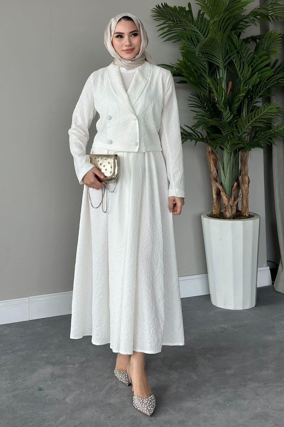 Jakar Etekli Takım Beyaz, Fiyatları 