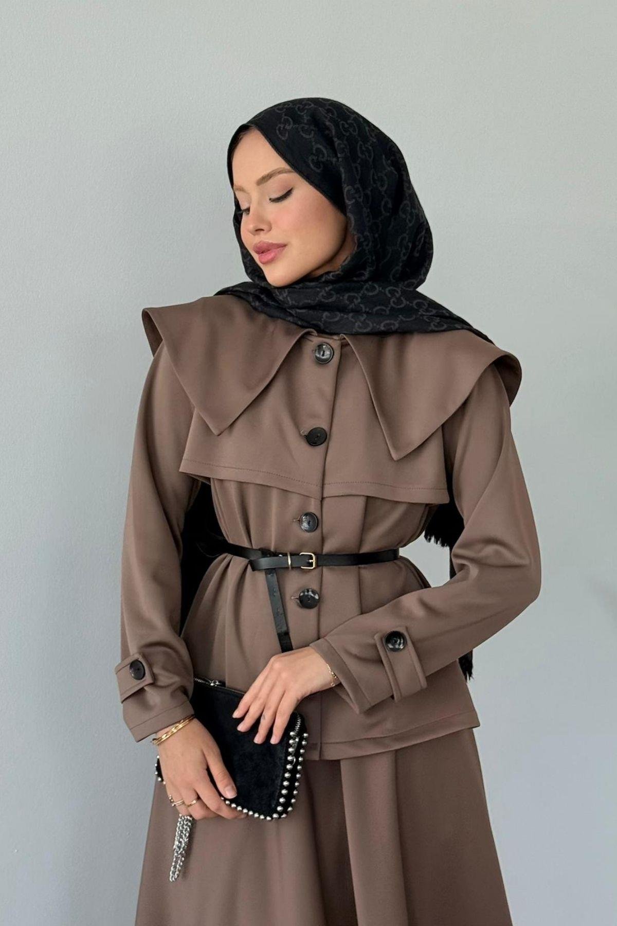 Jose Kemerli Etekli Takım Vizon, Fiyatları Jose Kemerli Etekli Takım Vizon Haza Moda 