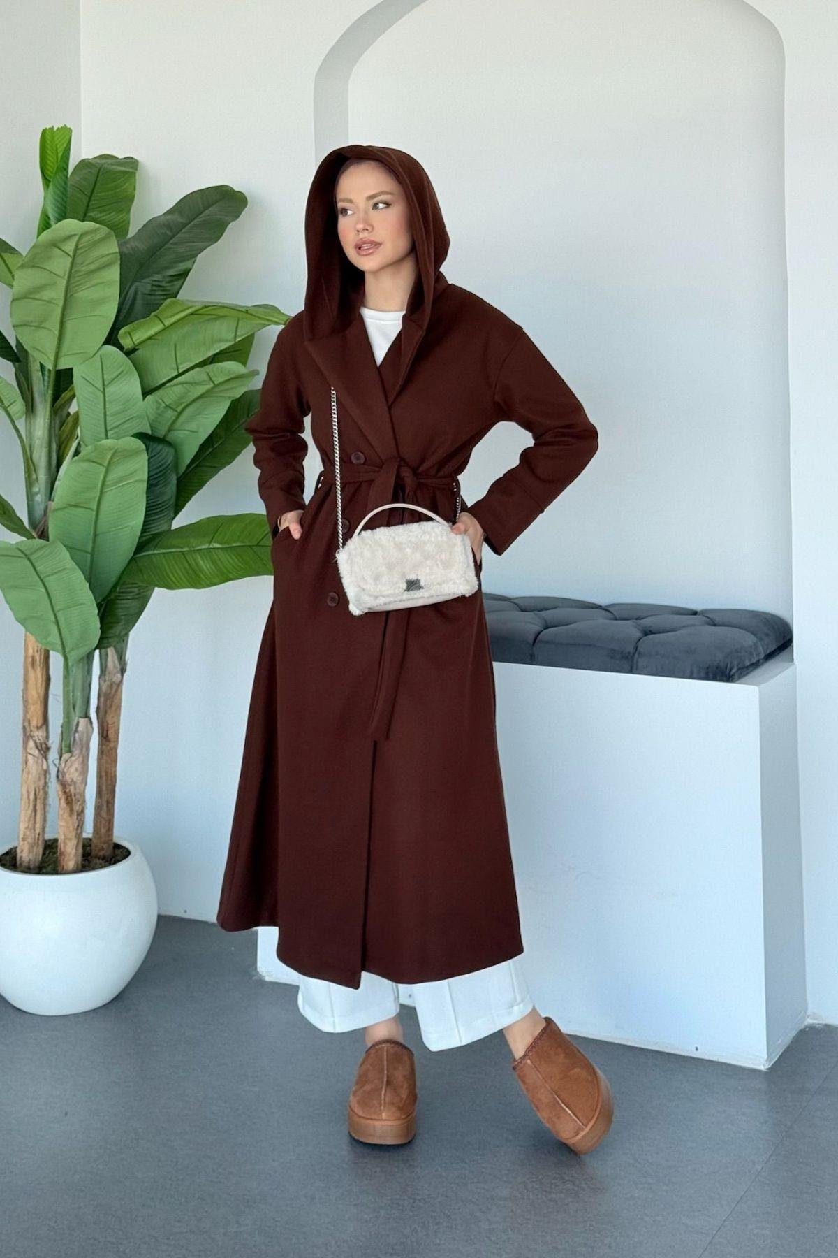 Kapşonulu Kaşe Kaban Acı Kahve, Fiyatları 