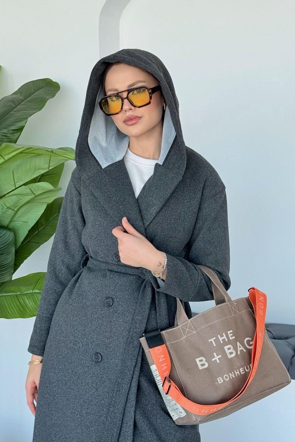 Kapşonulu Kaşe Kaban Füme, Fiyatları 