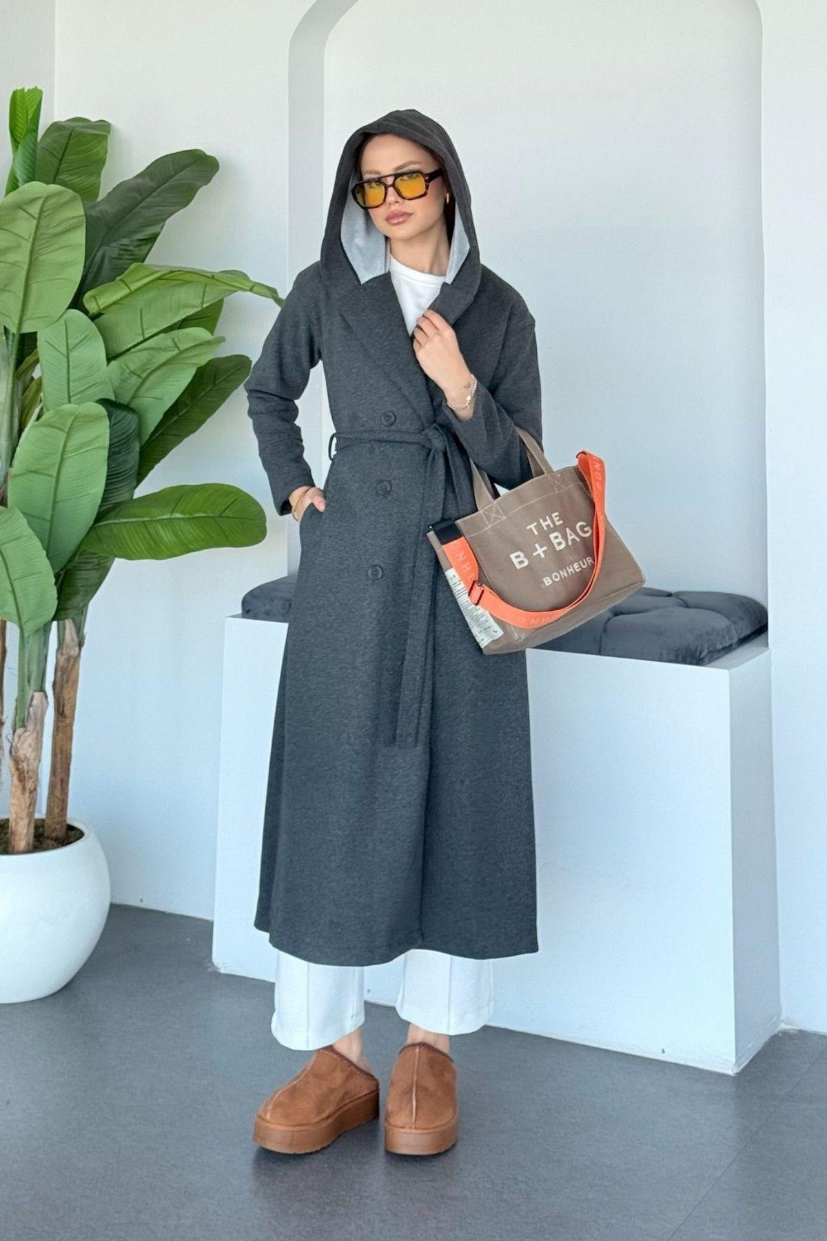 Kapşonulu Kaşe Kaban Füme, Fiyatları 