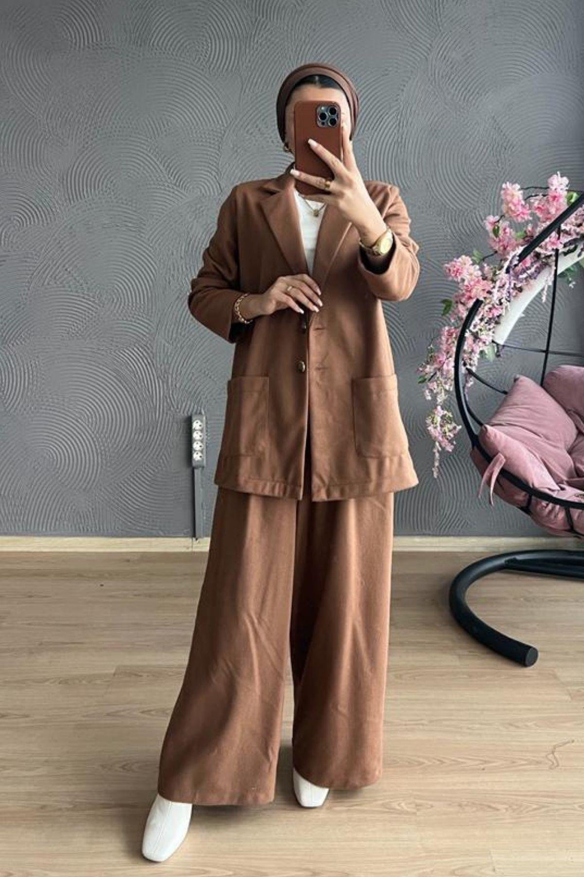 Kaşe Kaban KAHVE, Fiyatları TABA Kaşe Kaban-GRİ – Haza Moda | Tesettür Giyim