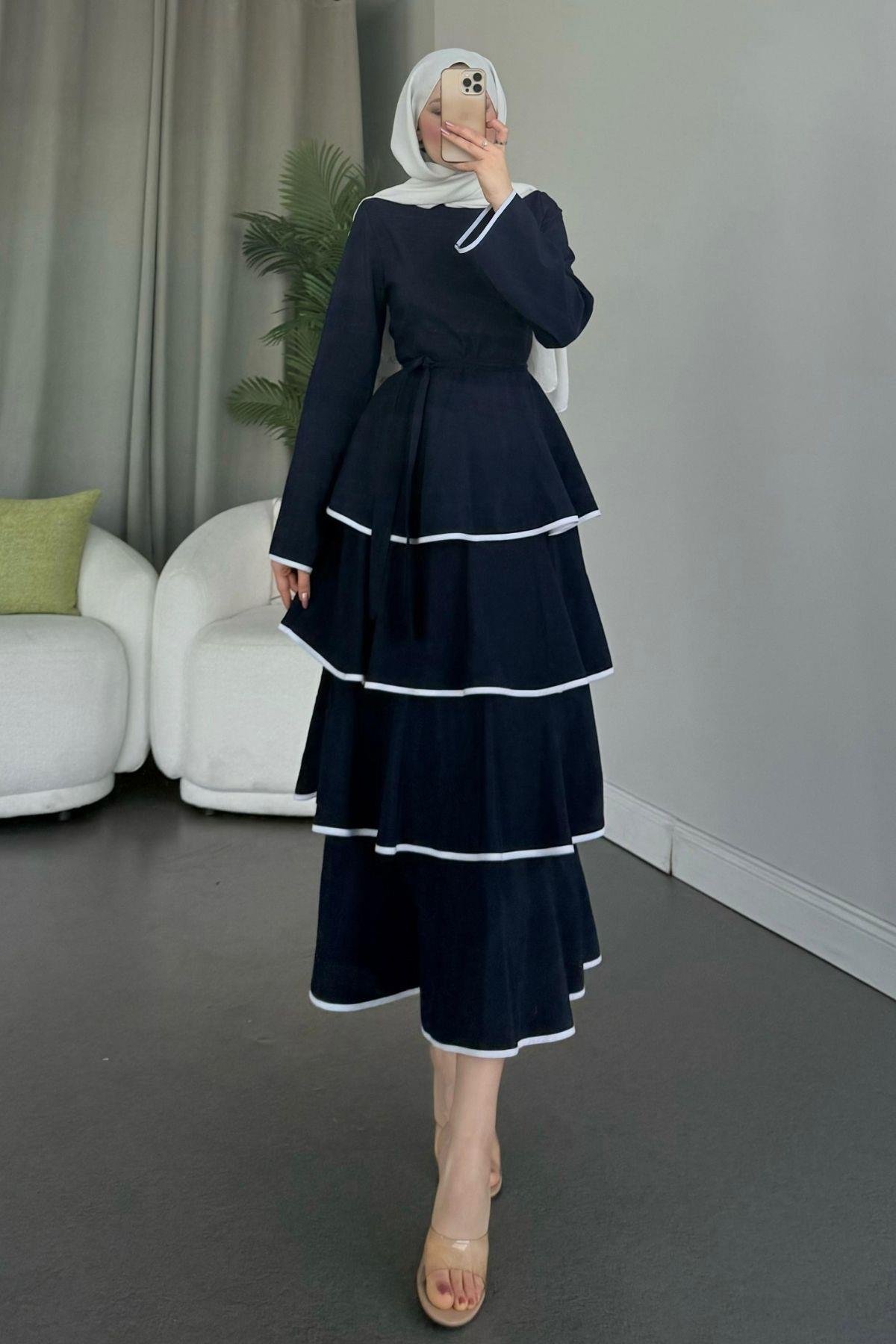 Kat Kat Elbise Lacivert, Fiyatları 