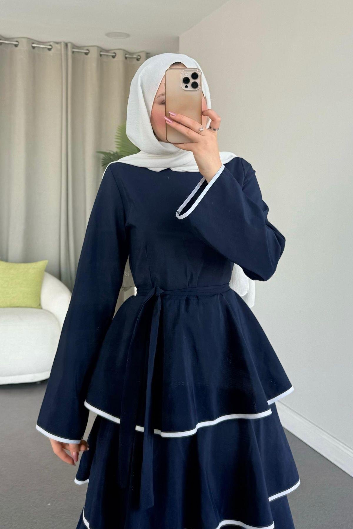 Kat Kat Elbise Lacivert, Fiyatları 