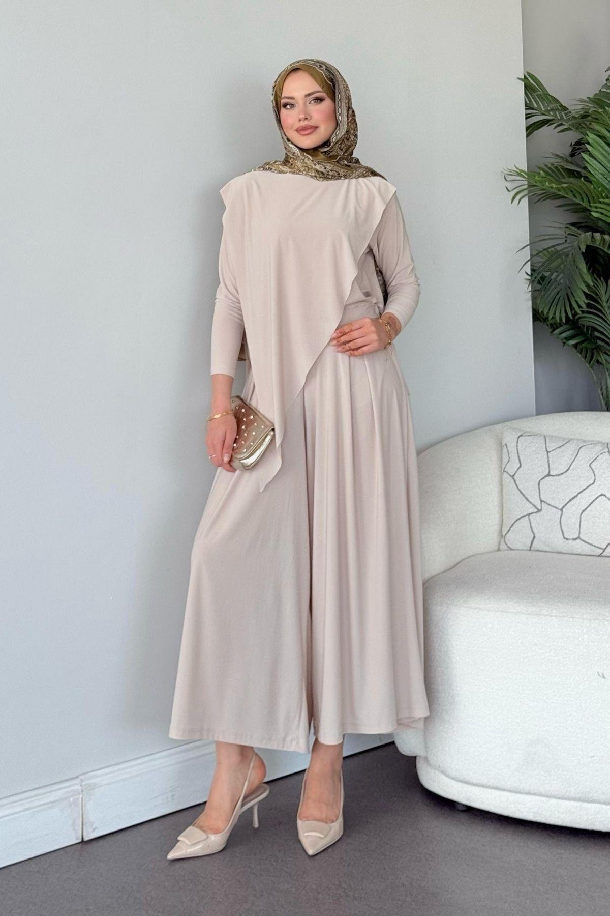 Katar Sandy Takım Bej, Fiyatları Katar Sandy Takım Siyah Haza Moda 