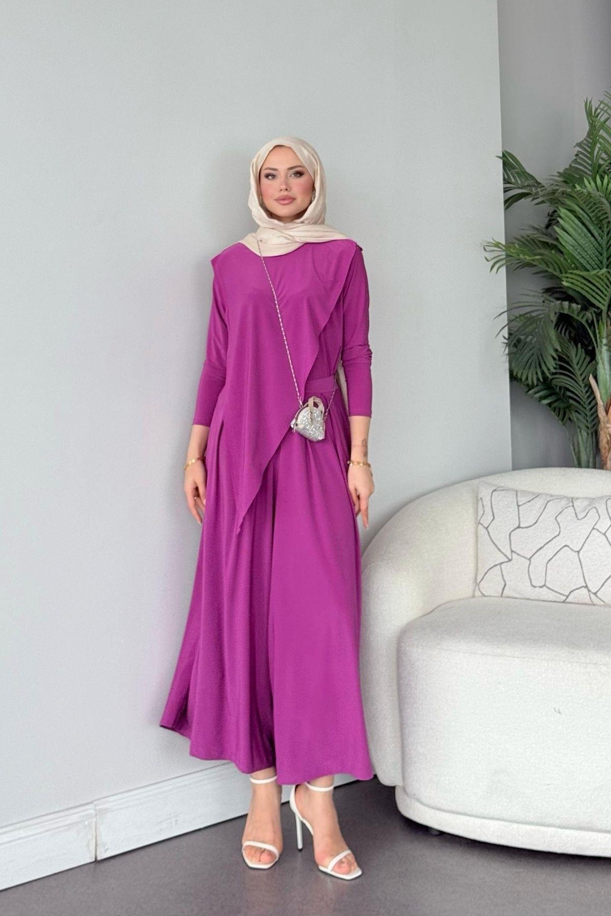 Katar Sandy Takım Mürdüm, Fiyatları Katar Sandy Takım Mürdüm Haza Moda 