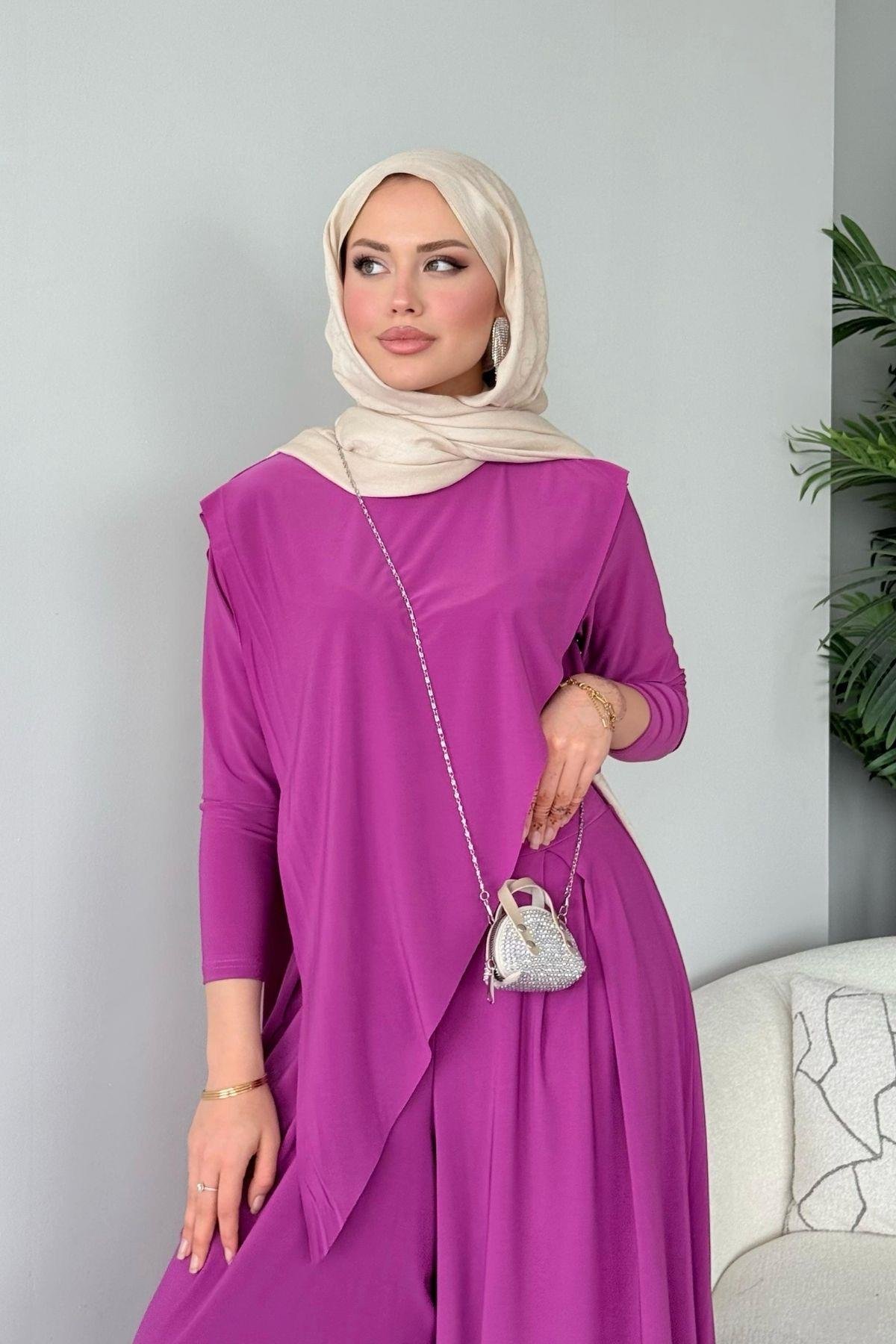 Katar Sandy Takım Mürdüm, Fiyatları Katar Sandy Takım Mürdüm Haza Moda 