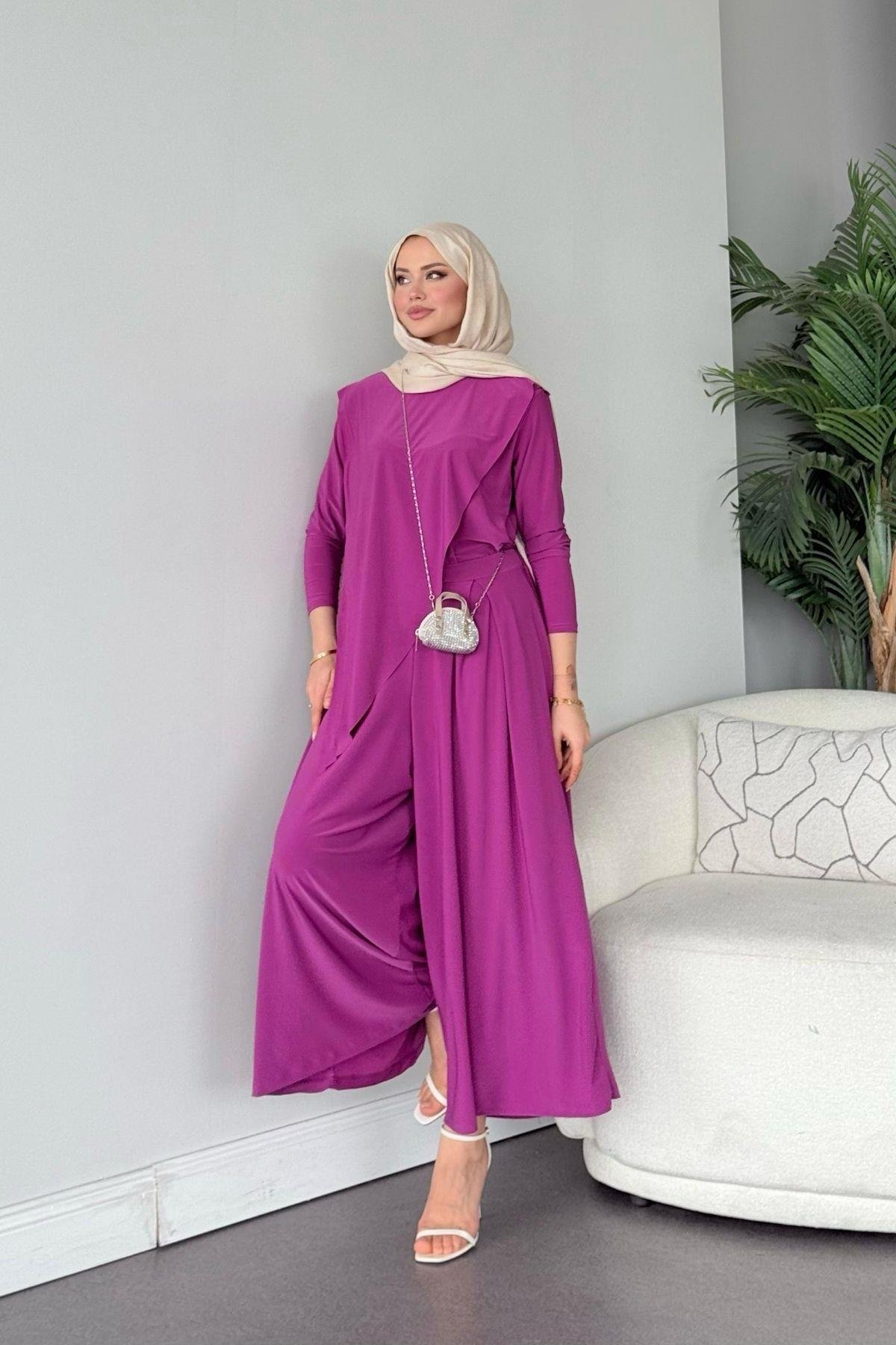 Katar Sandy Takım Mürdüm, Fiyatları Katar Sandy Takım Mürdüm Haza Moda 