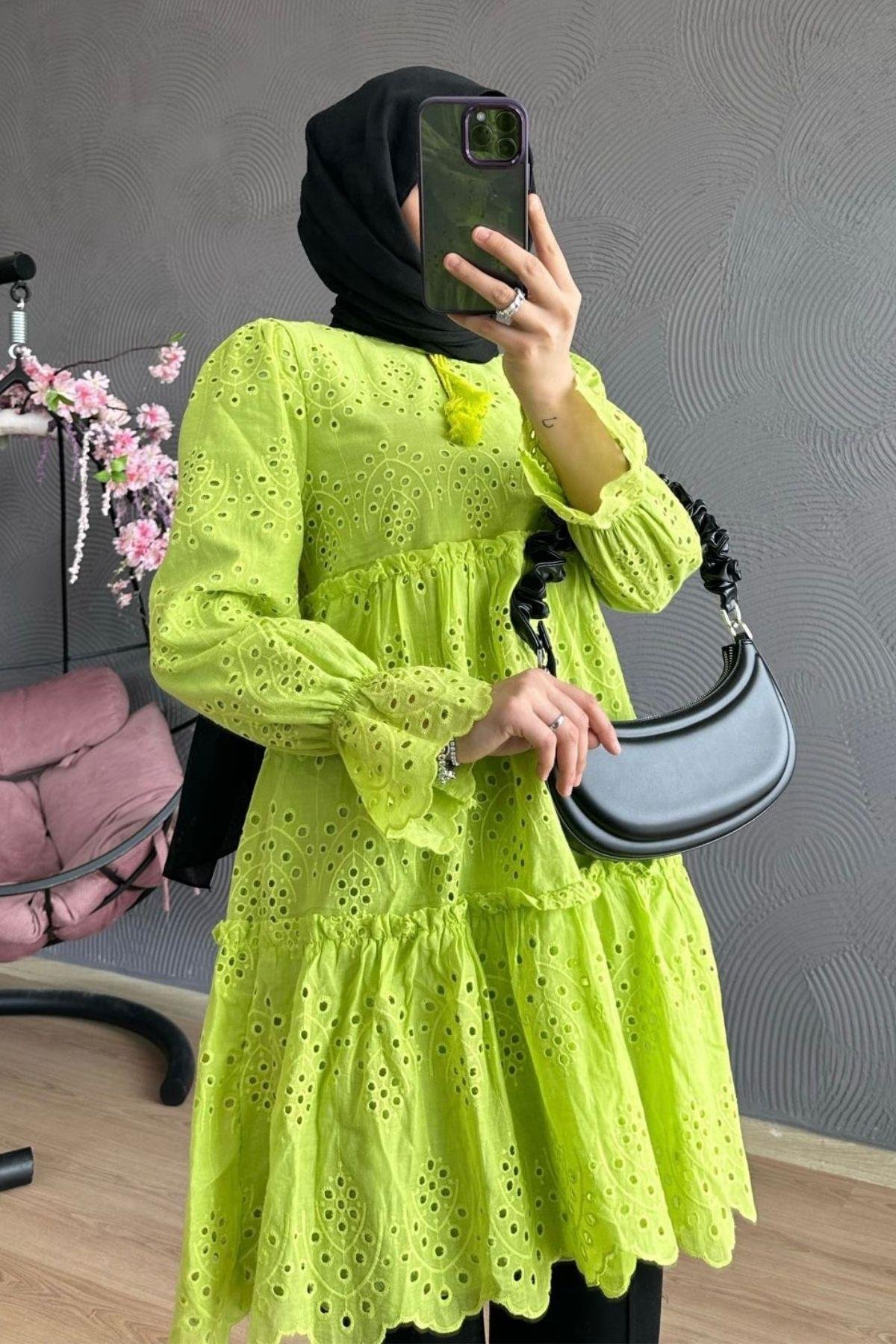 Katkat Güpür Gömlek Yağyeşili, Fiyatları 