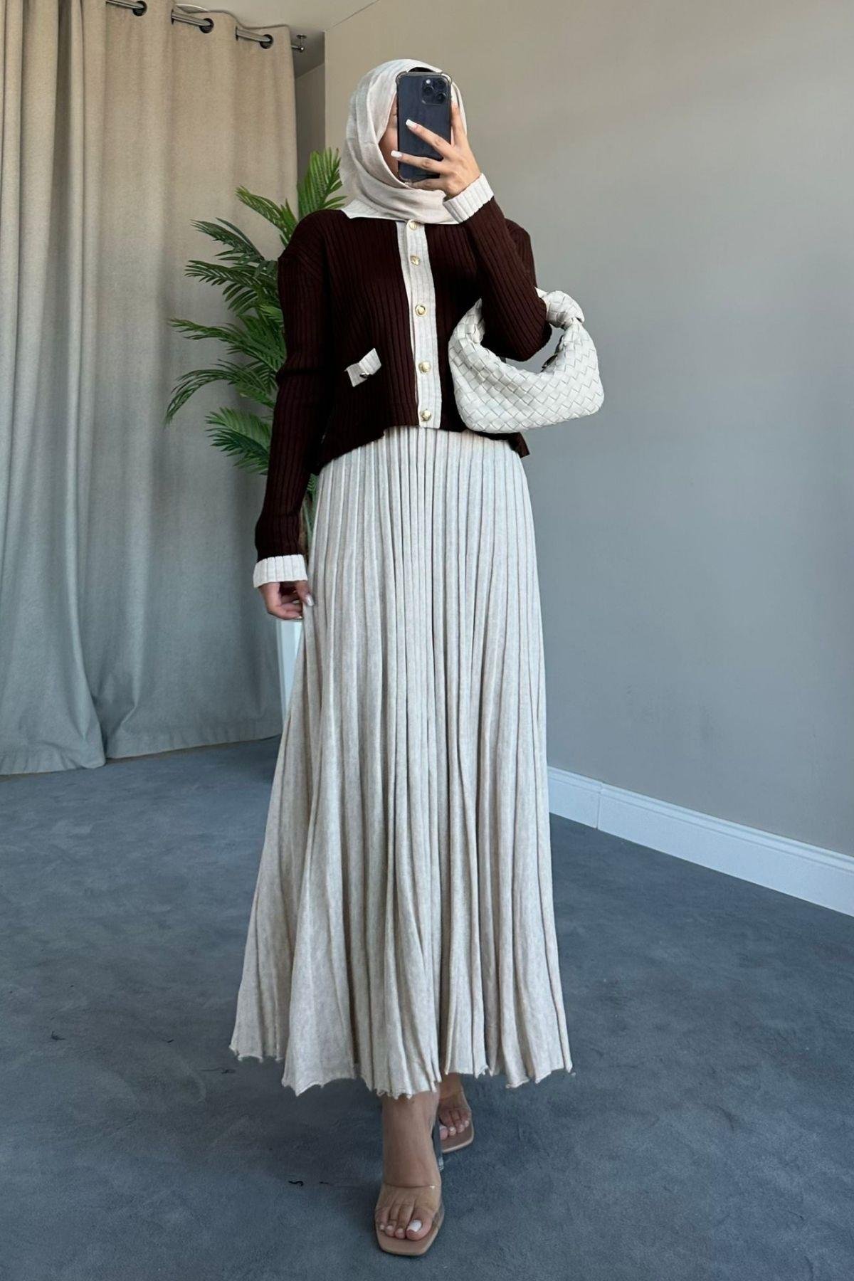 Kayra Triko Etekli Takım Kahve, Fiyatları 