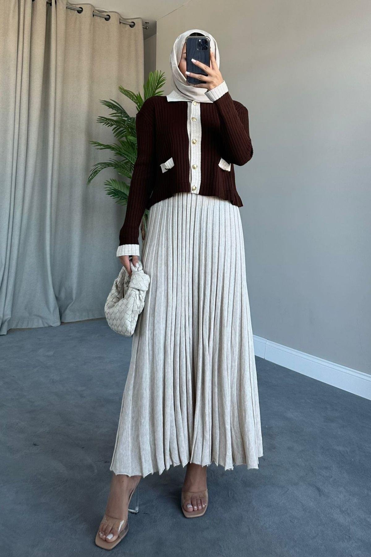 Kayra Triko Etekli Takım Kahve, Fiyatları 