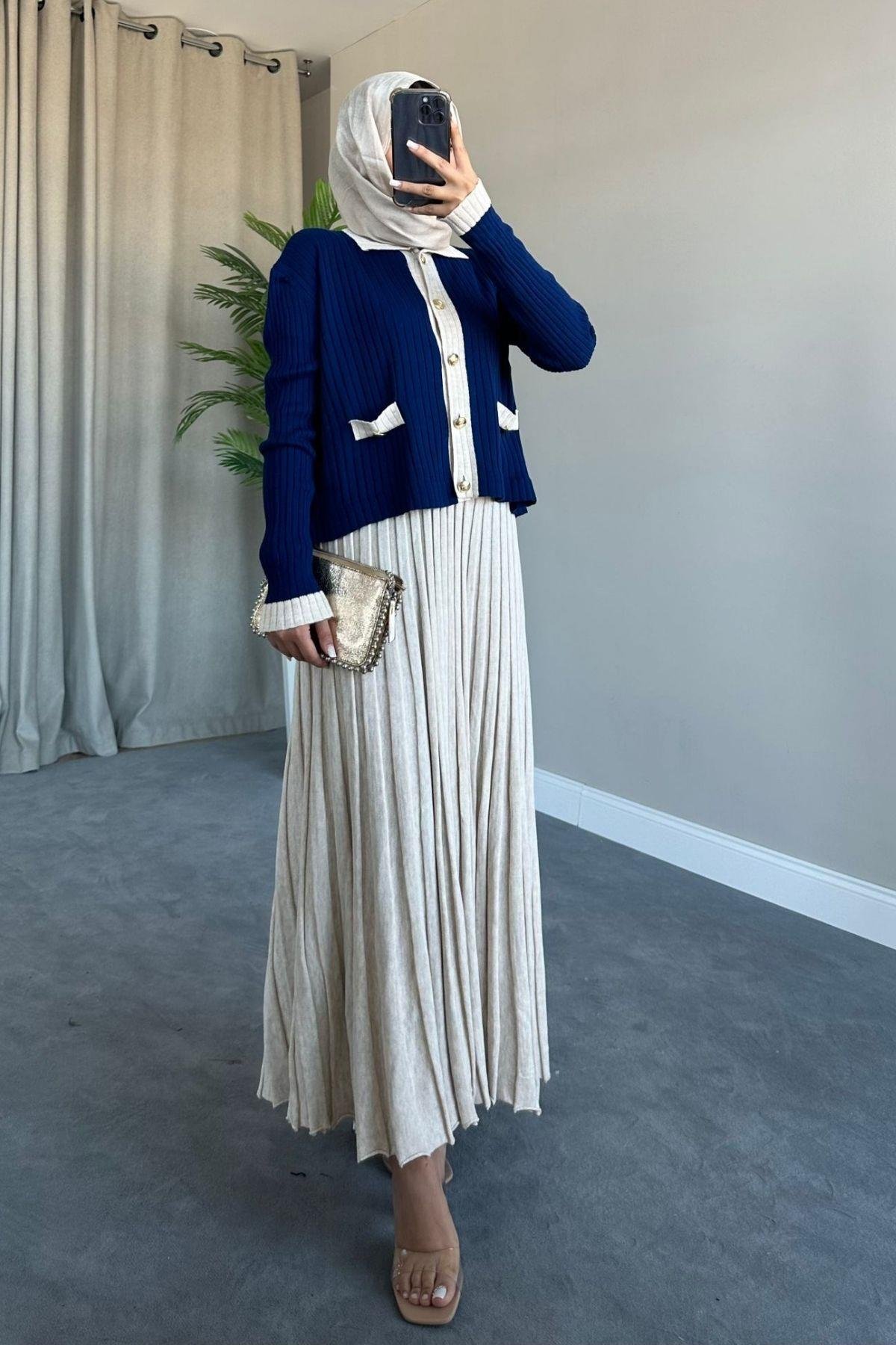 Kayra Triko Etekli Takım Lacivert, Fiyatları 