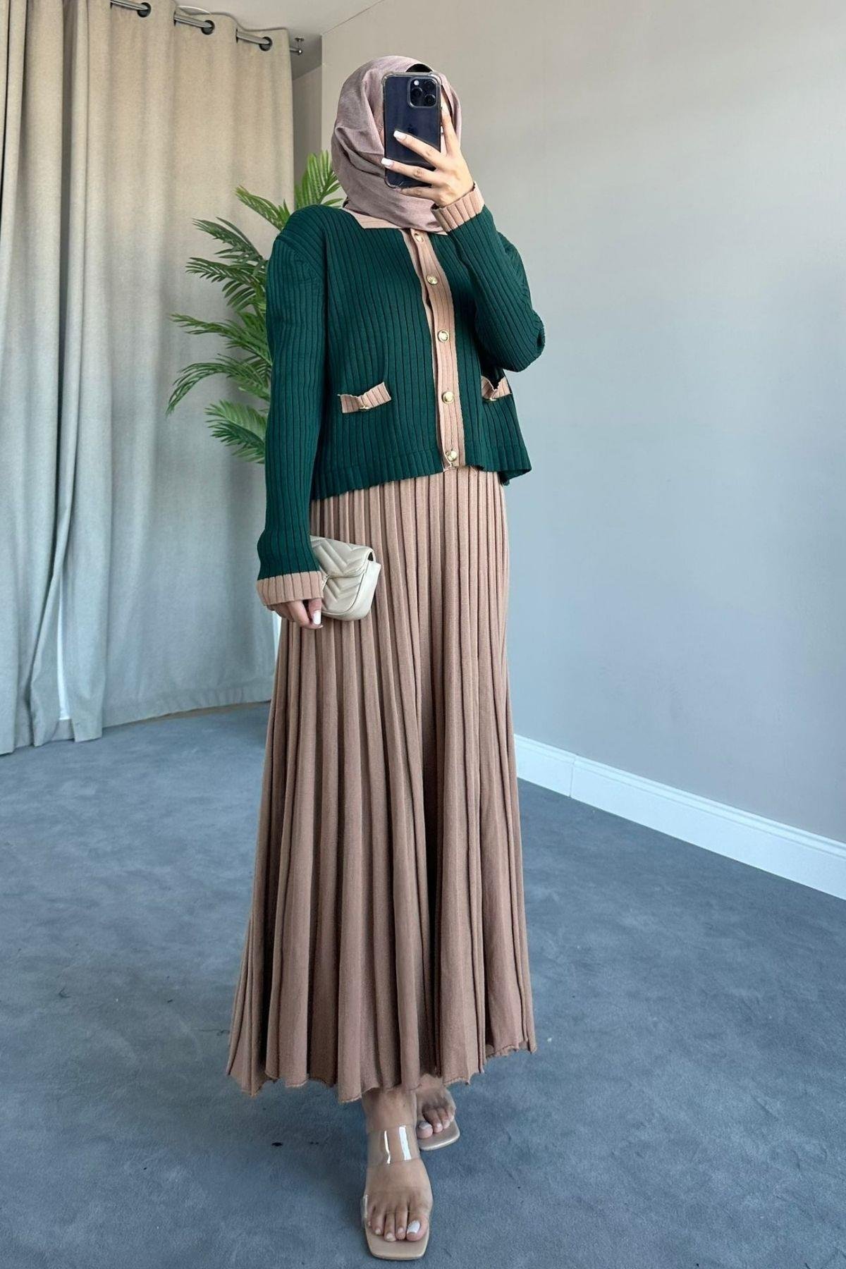 Kayra Triko Etekli Takım Yeşil, Fiyatları 