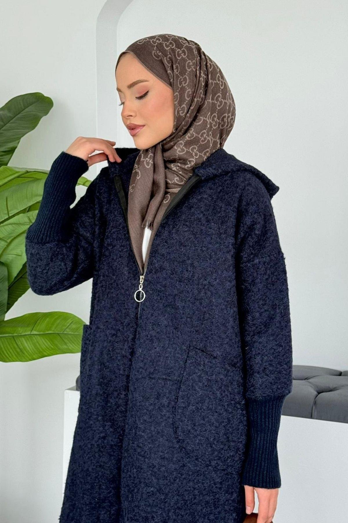 Keçe Fermuarlı Kaban Lacivert, Fiyatları 