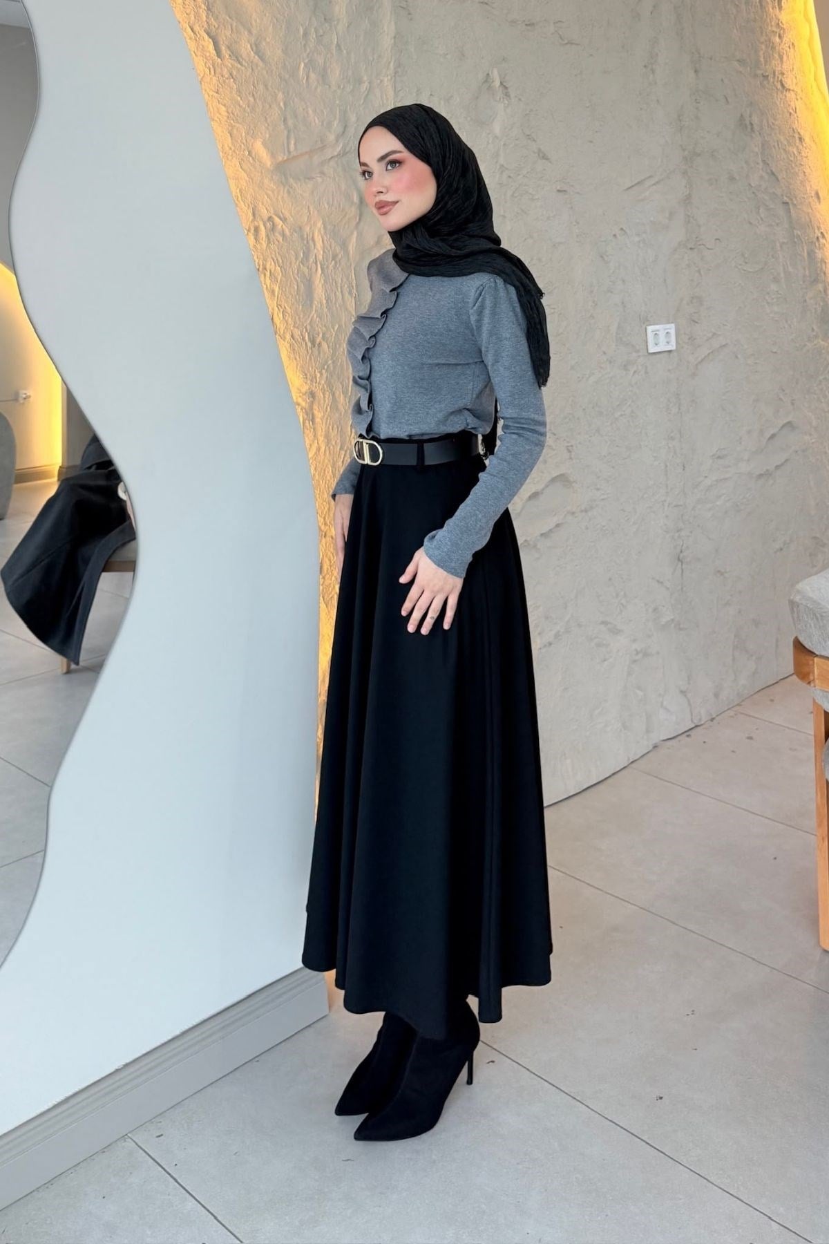 Kemerli Çan Etek Siyah, Fiyatları 
