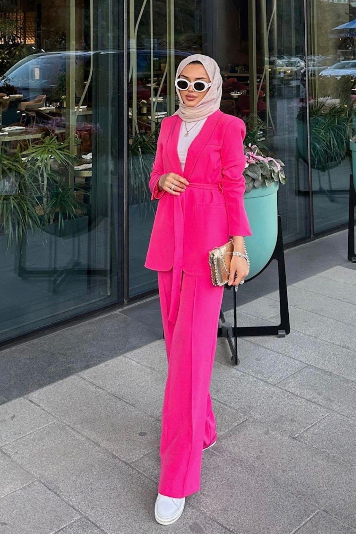 Kemerli Palazzo Takım Pembe, Fiyatları 