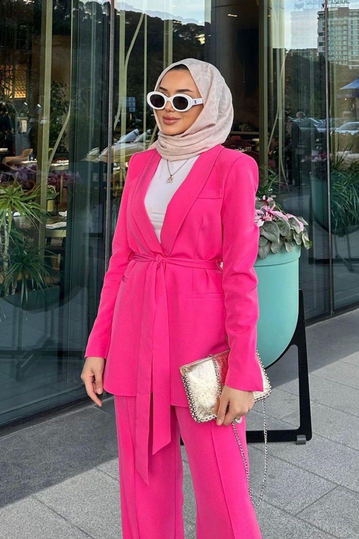 Kemerli Palazzo Takım Pembe, Fiyatları 