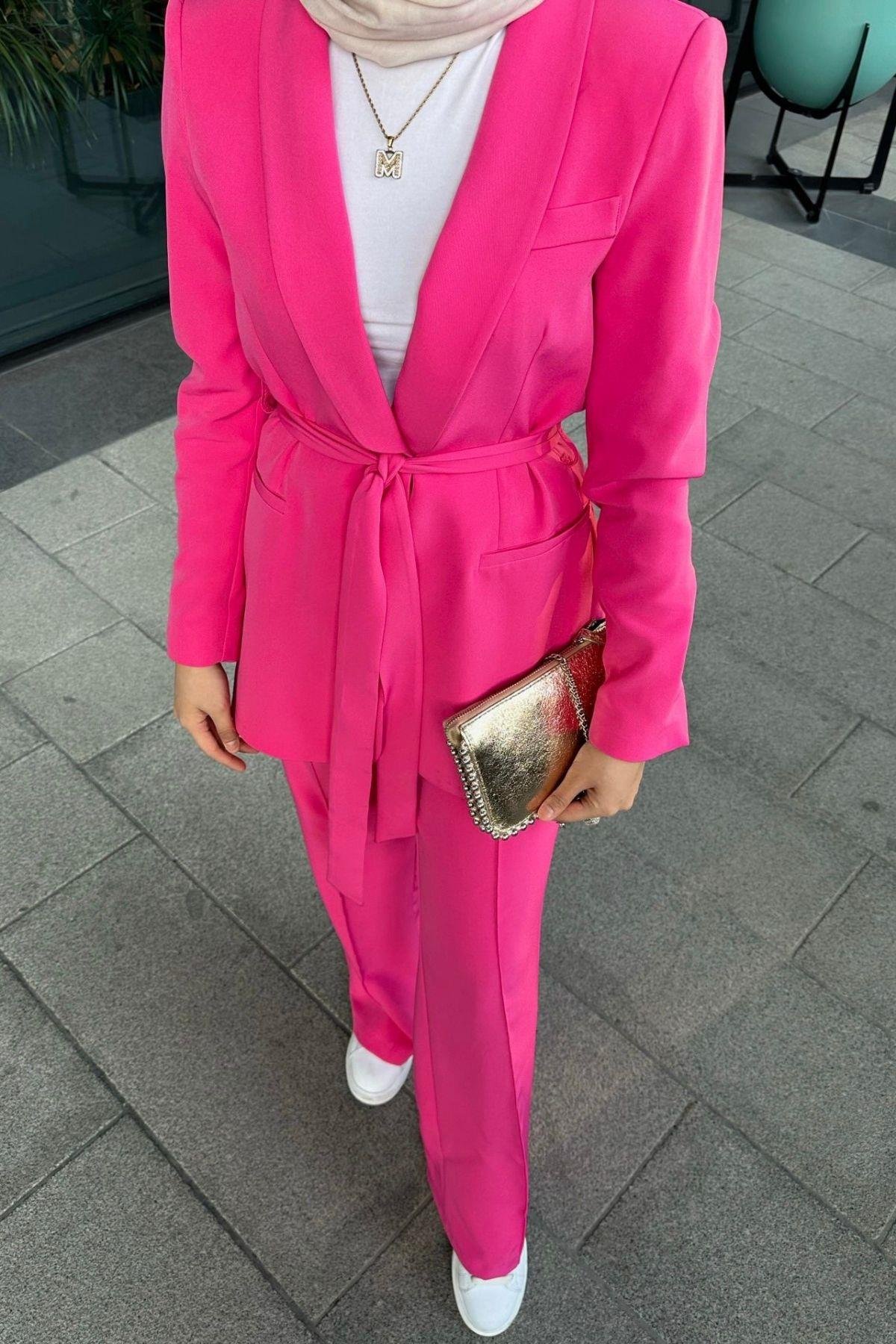 Kemerli Palazzo Takım Pembe, Fiyatları 