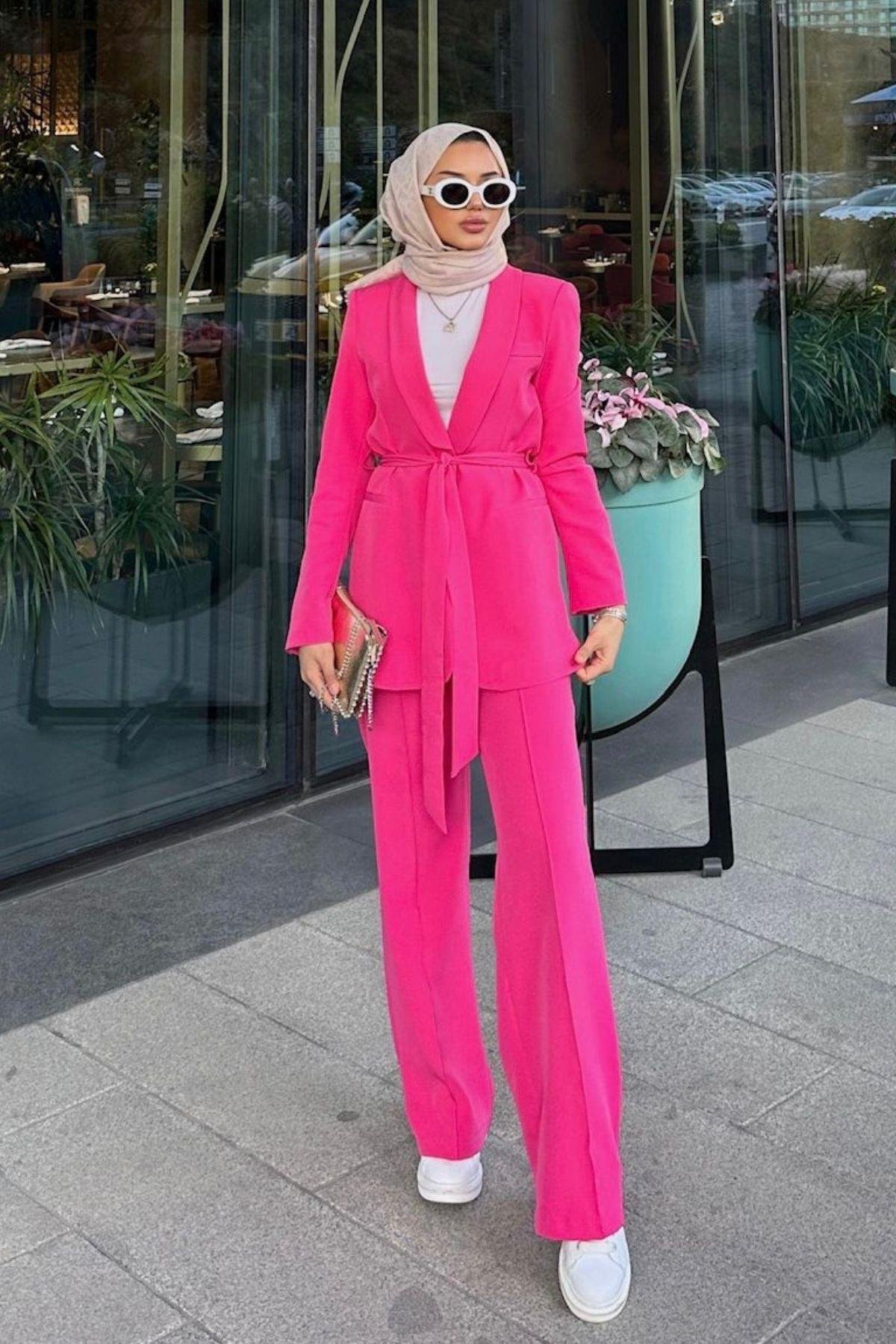 Kemerli Palazzo Takım Pembe, Fiyatları 