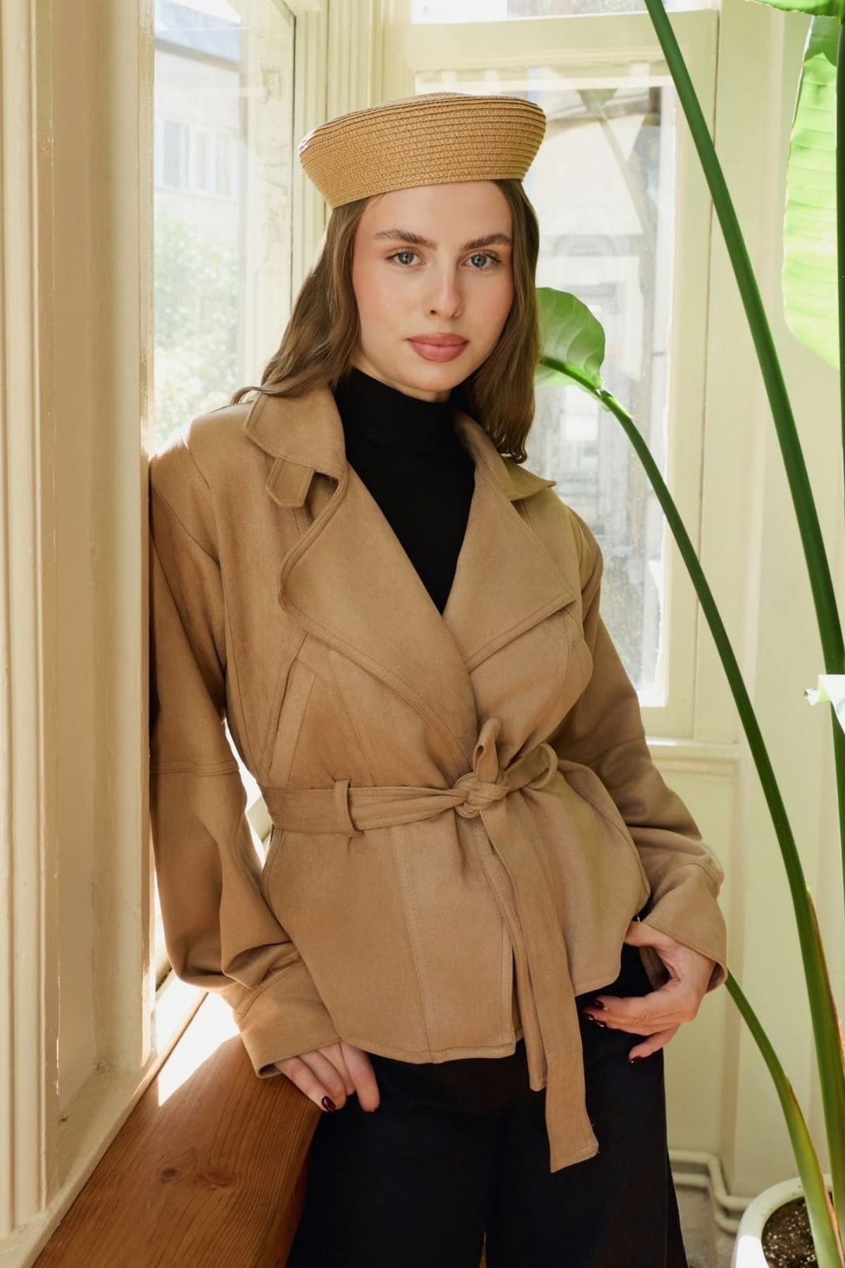 Kısa Süet Ceket Camel, Fiyatları Kısa Süet Ceket Camel | Haza Moda
