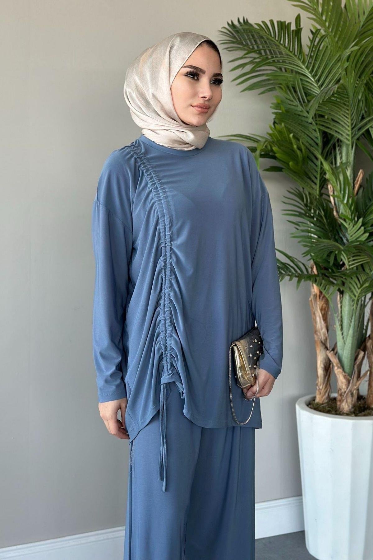 Kıvılcım Pantolon Takım İndigo, Fiyatları 