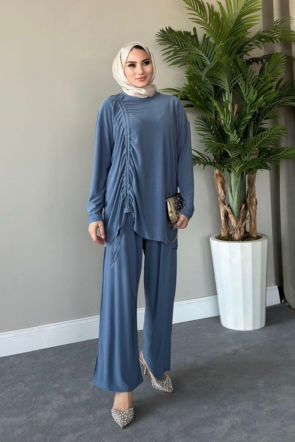 Kıvılcım Pantolon Takım İndigo, Fiyatları 