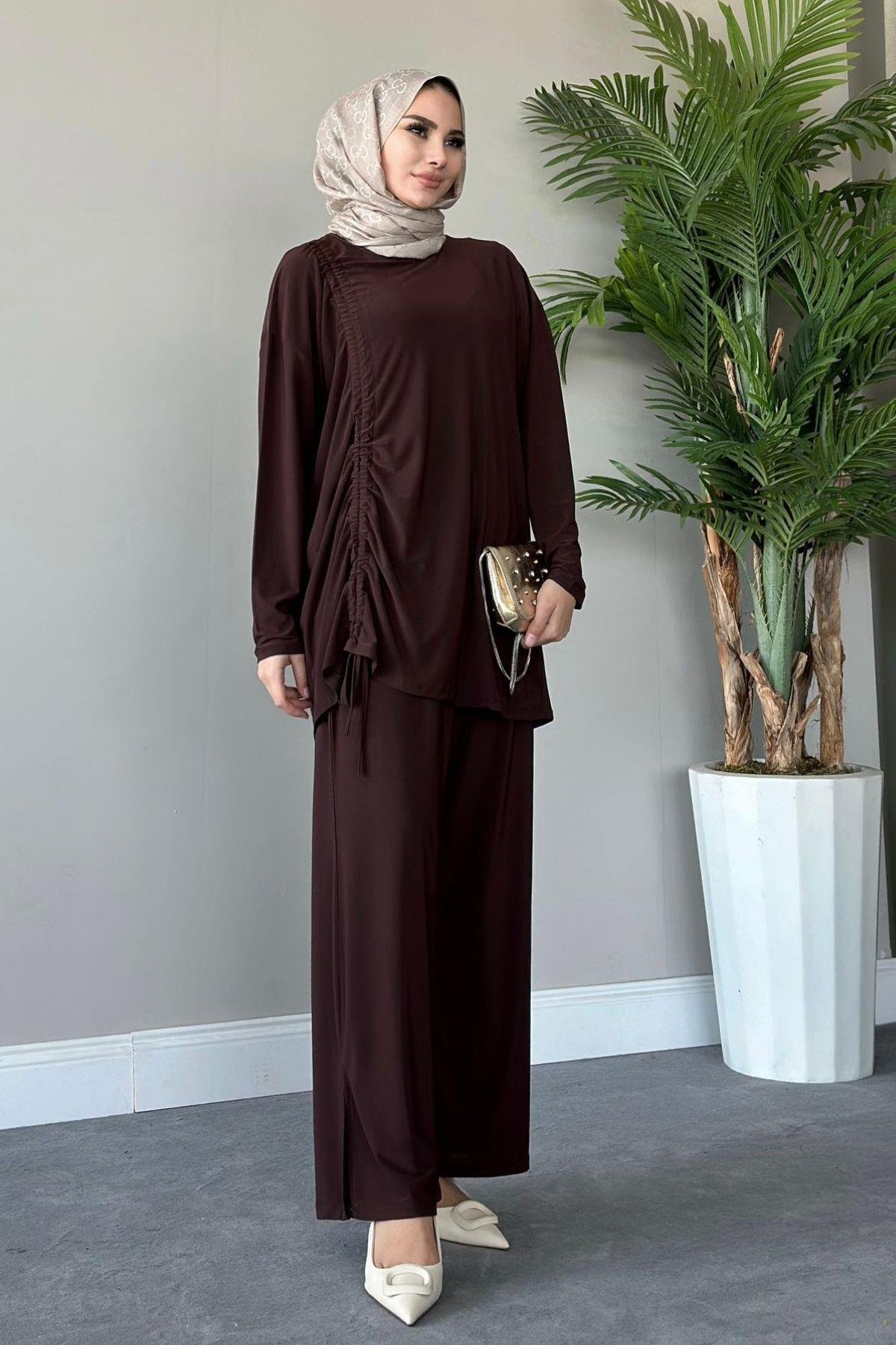 Kıvılcım Pantolon Takım Kahve, Fiyatları 