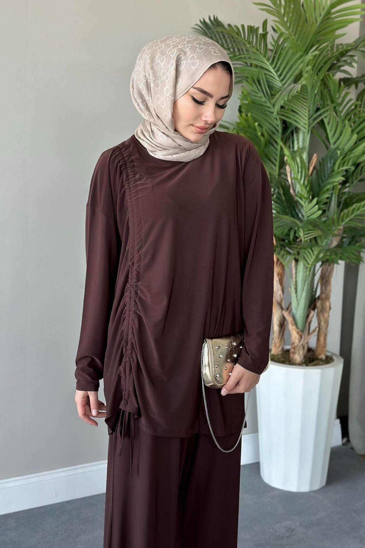 Kıvılcım Pantolon Takım Kahve, Fiyatları 