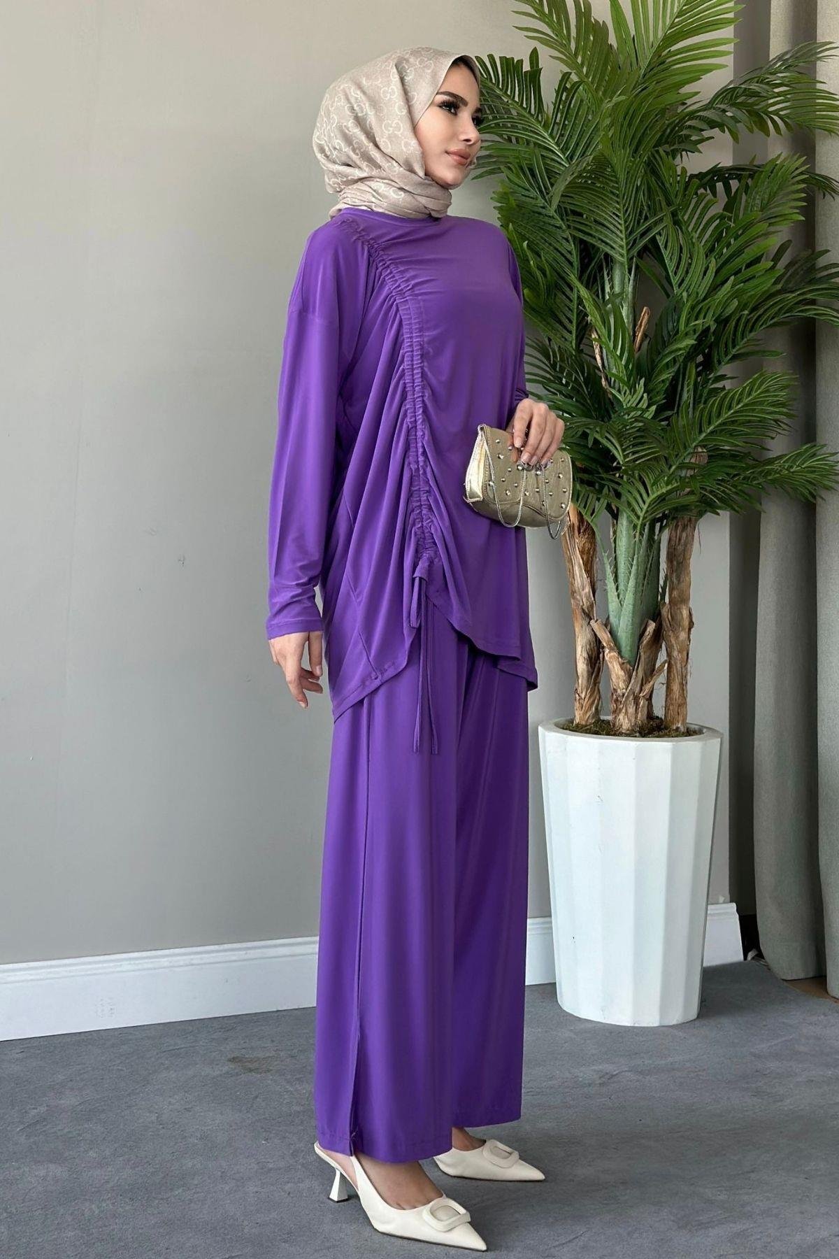 Kıvılcım Pantolon Takım Mor, Fiyatları 