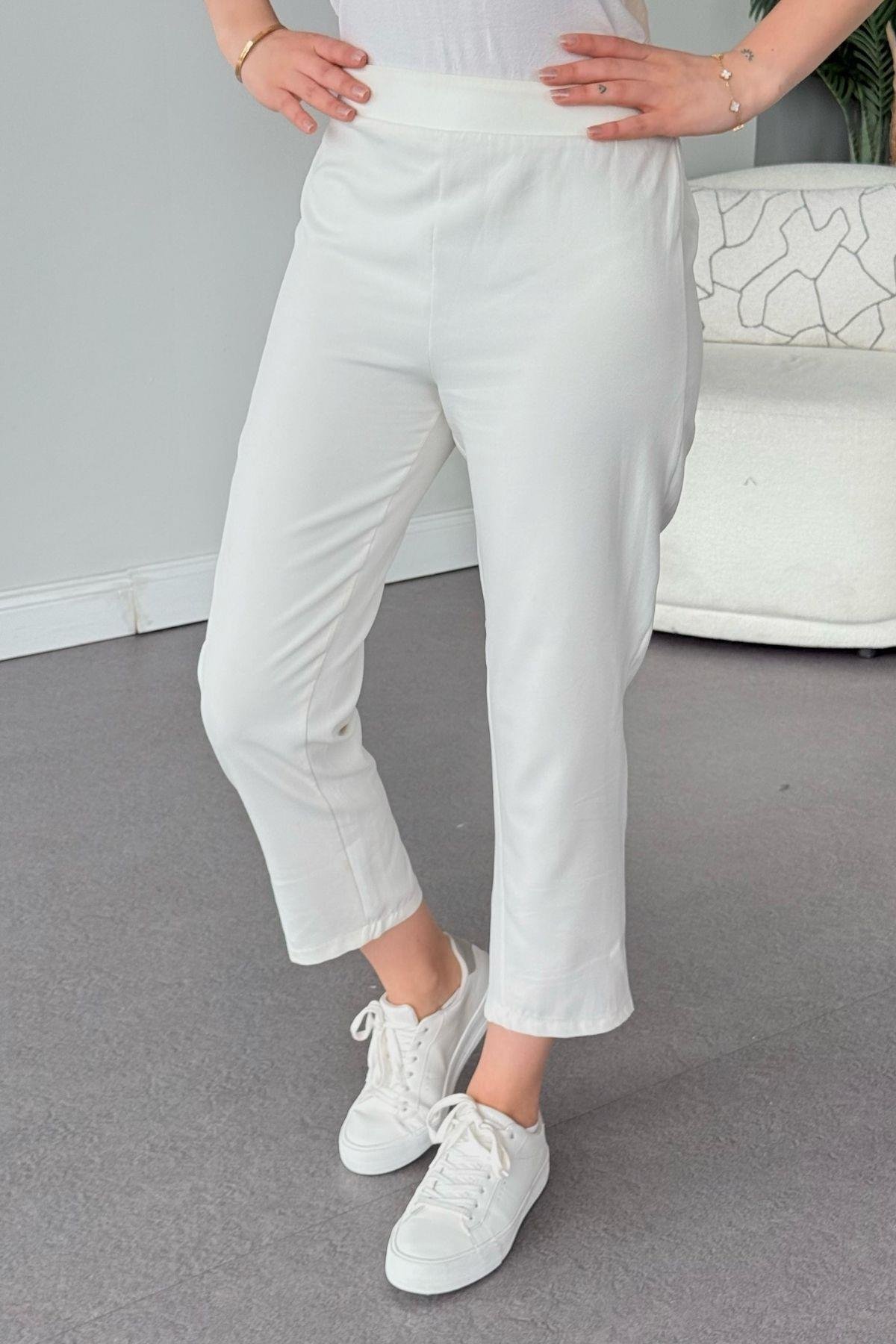 Klasik Pantolon Beyaz, Fiyatları Klasik Pantolon Beyaz - Haza Moda 