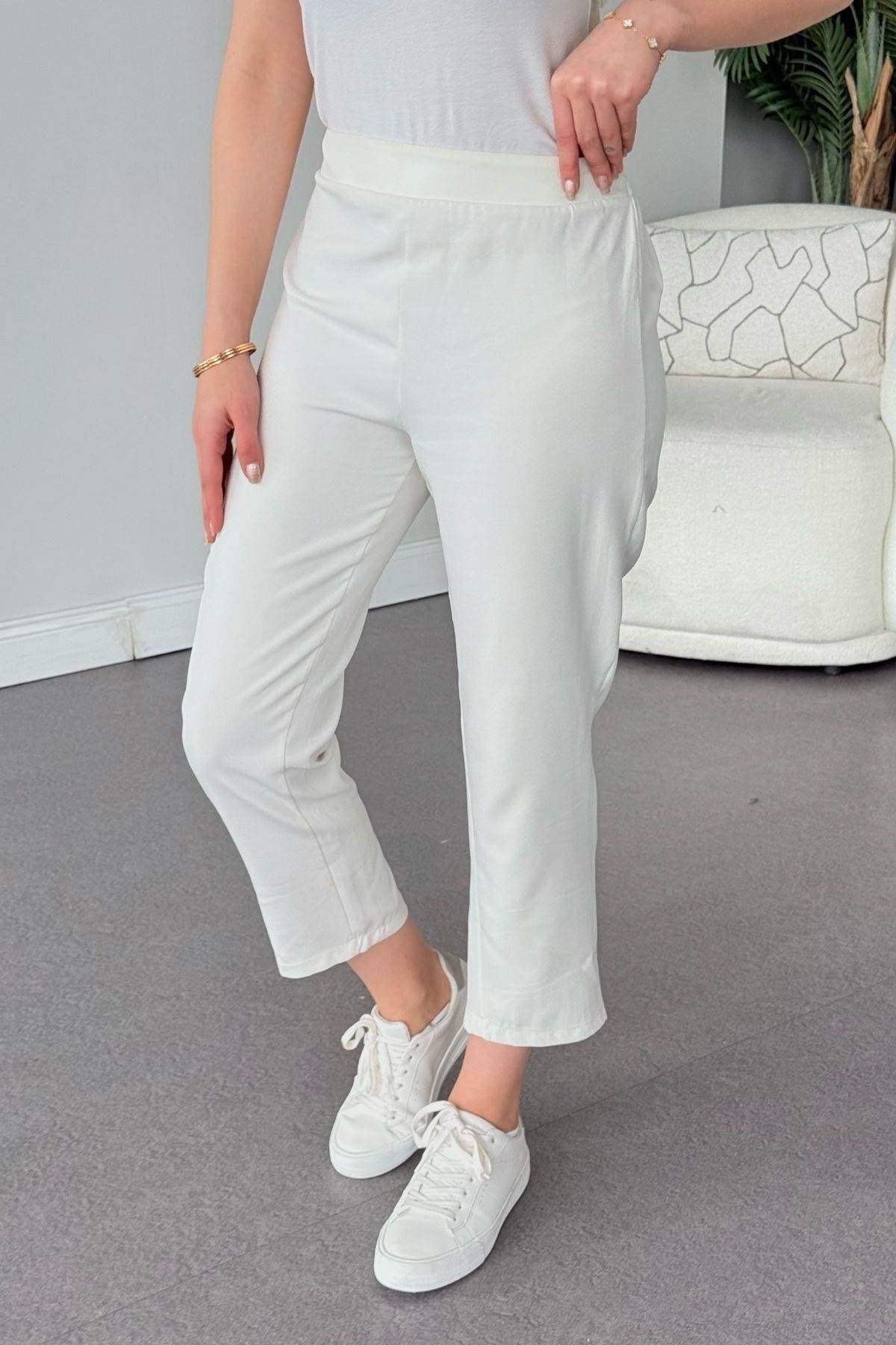 Klasik Pantolon Beyaz, Fiyatları Klasik Pantolon Beyaz - Haza Moda 