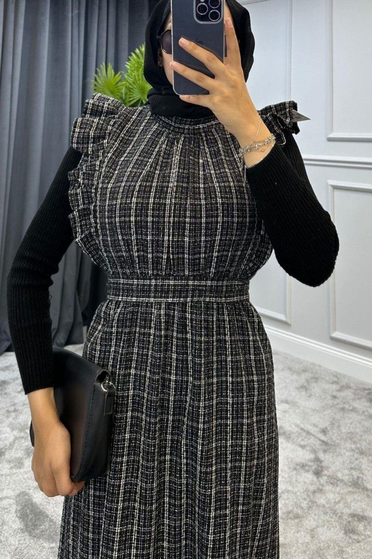 Kolu Fırfırlı Jile Siyah, Fiyatları 