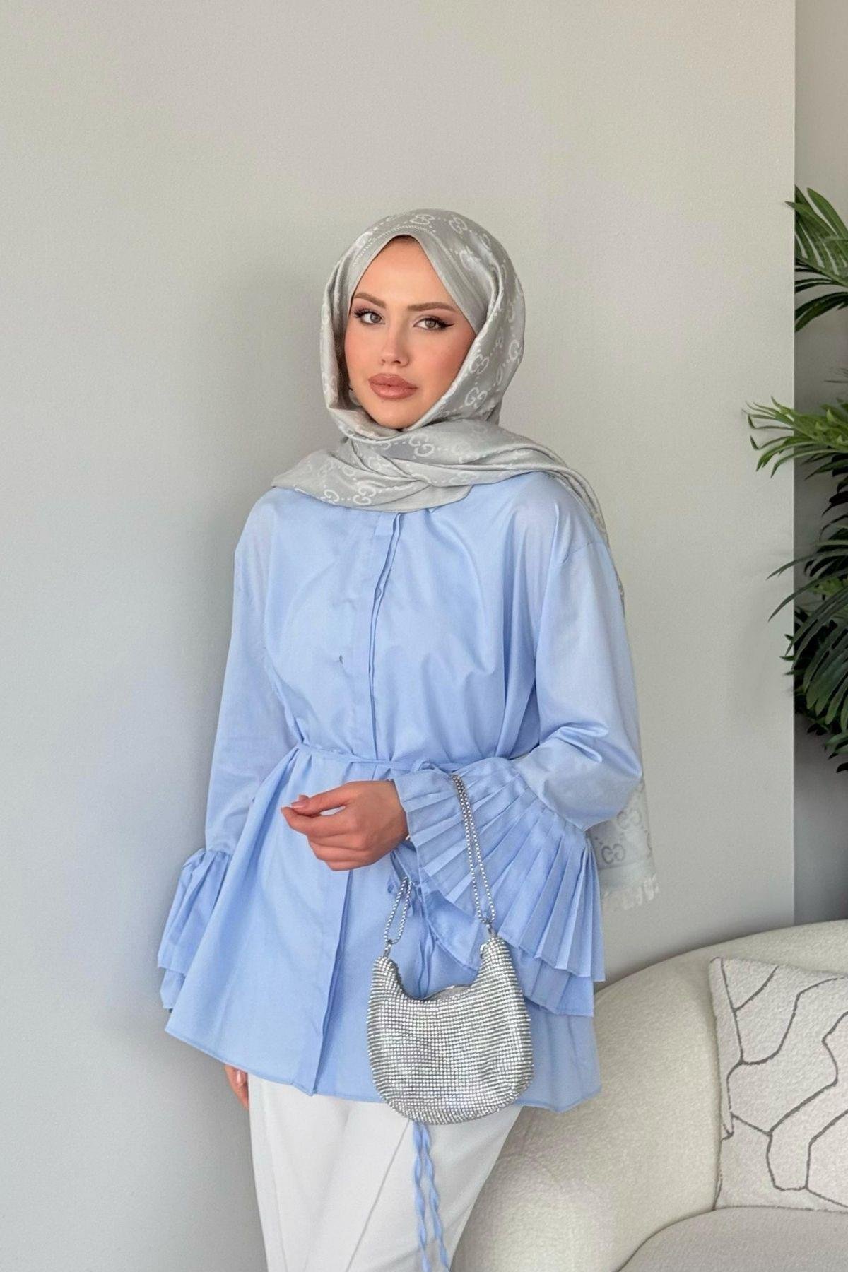 Kolu Piliseli Uzun Gömlek Bebemavi, Fiyatları 