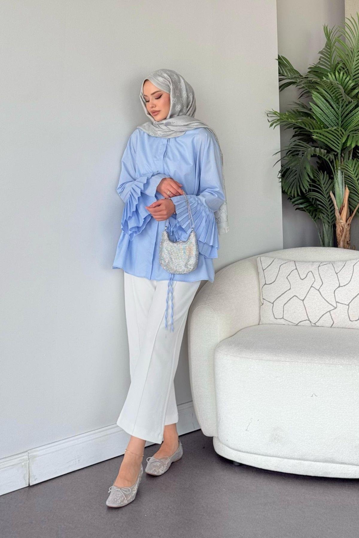 Kolu Piliseli Uzun Gömlek Bebemavi, Fiyatları 