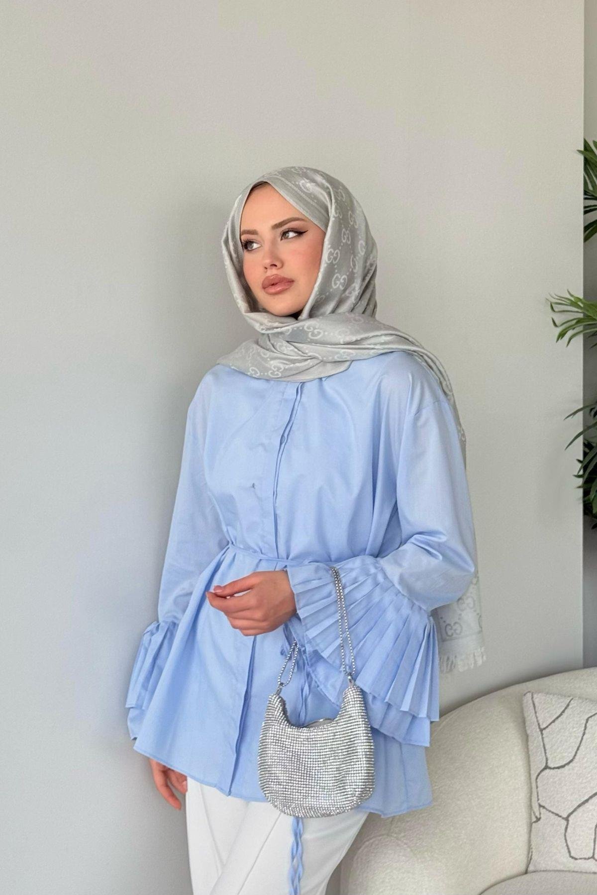 Kolu Piliseli Uzun Gömlek Bebemavi, Fiyatları 