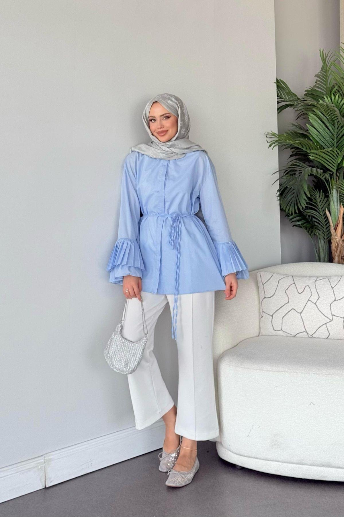 Kolu Piliseli Uzun Gömlek Bebemavi, Fiyatları 