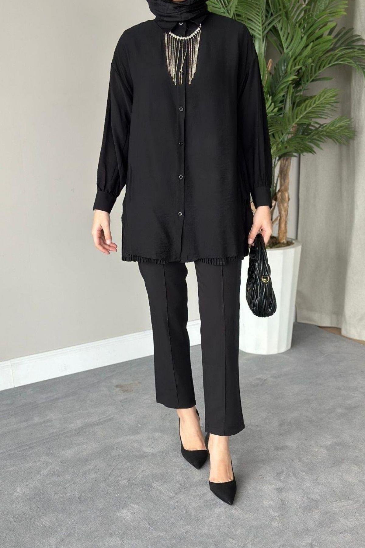 Kolyeli Tunik Siyah, Fiyatları 