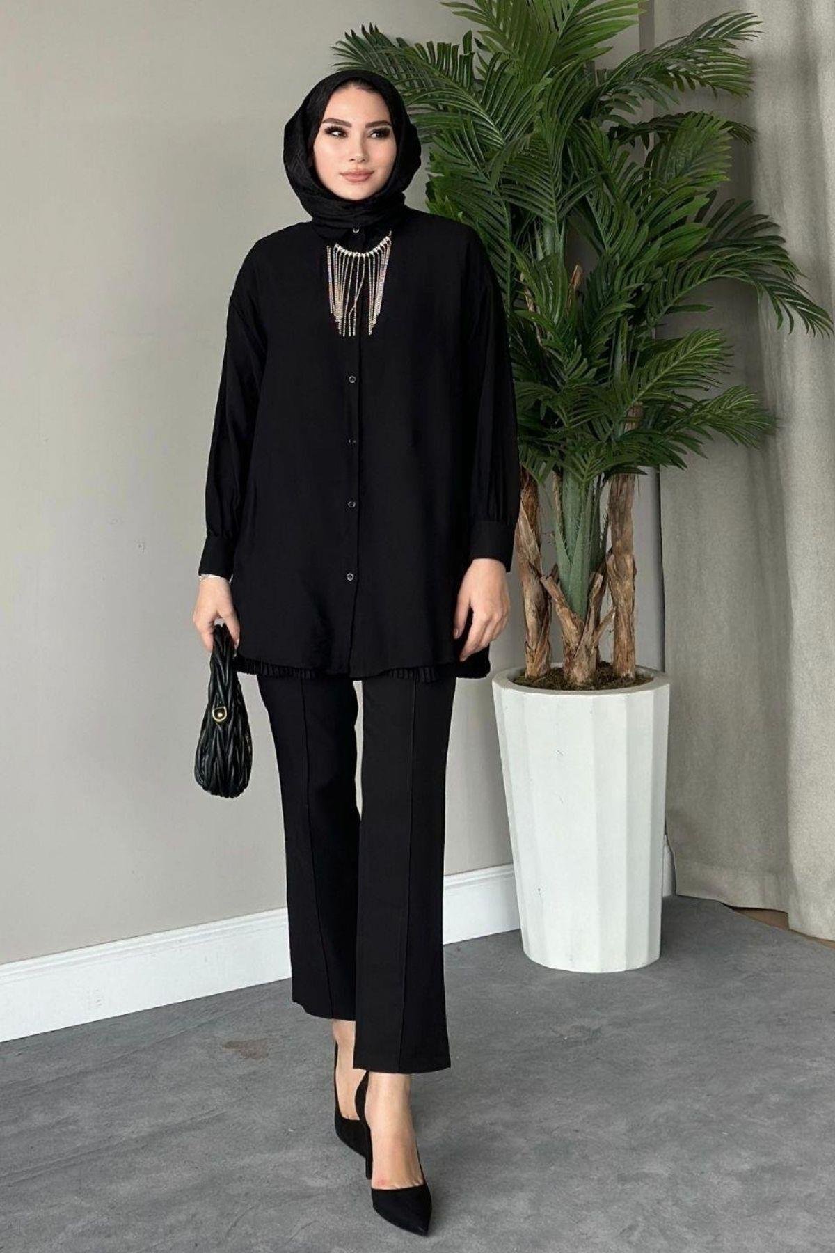 Kolyeli Tunik Siyah, Fiyatları 