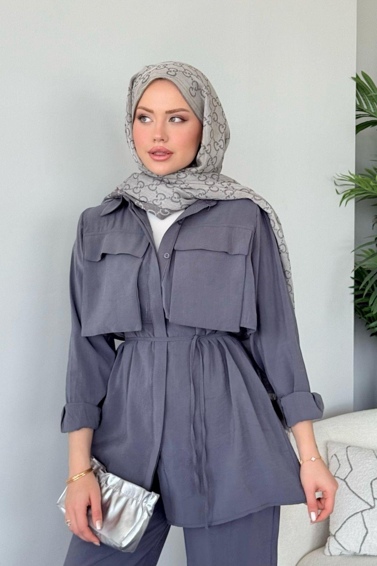 Körük Cepli Takım Antrasit, Fiyatları Körük Cepli Takım Antrasit- Haza Moda 