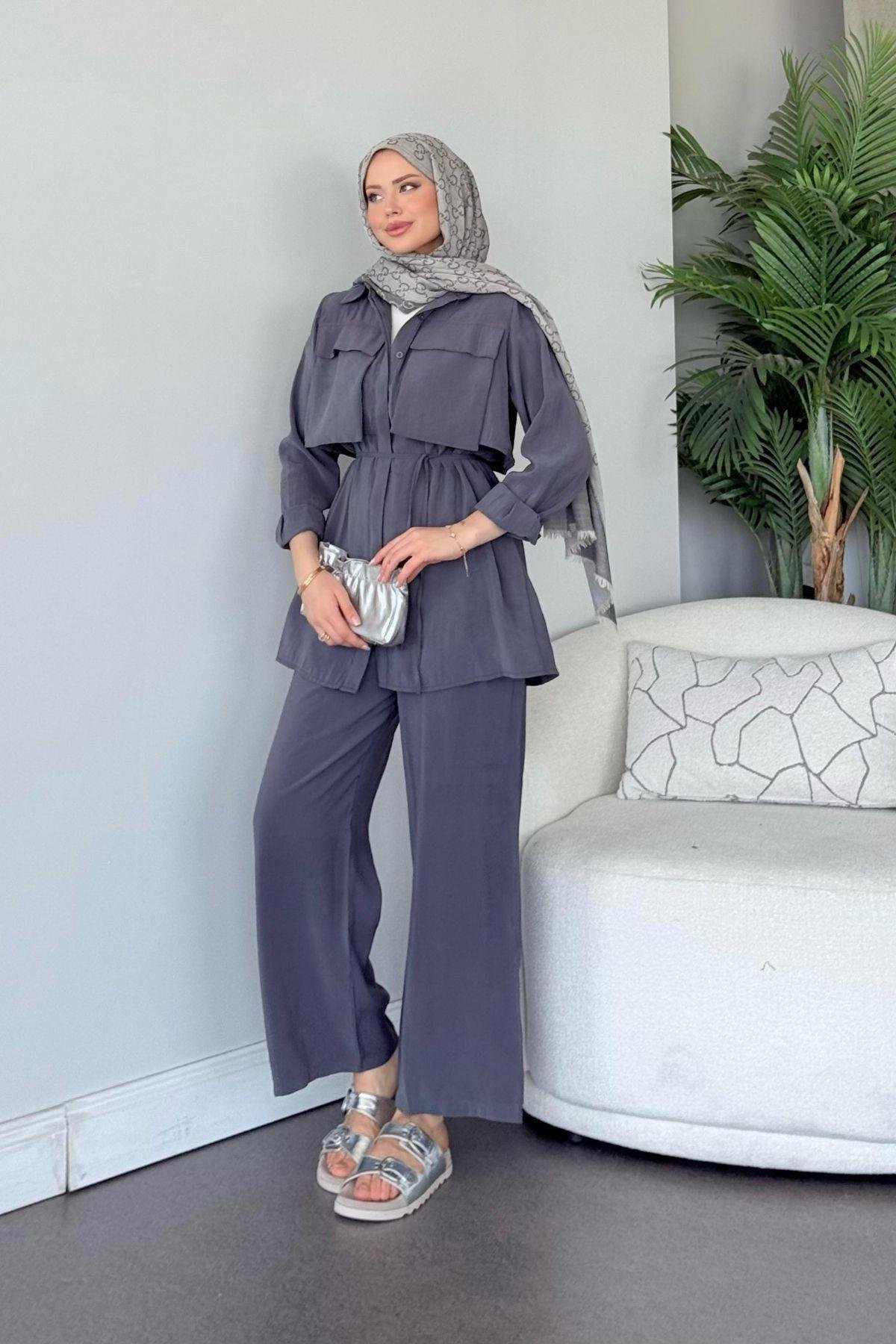 Körük Cepli Takım Antrasit, Fiyatları Körük Cepli Takım Antrasit- Haza Moda 