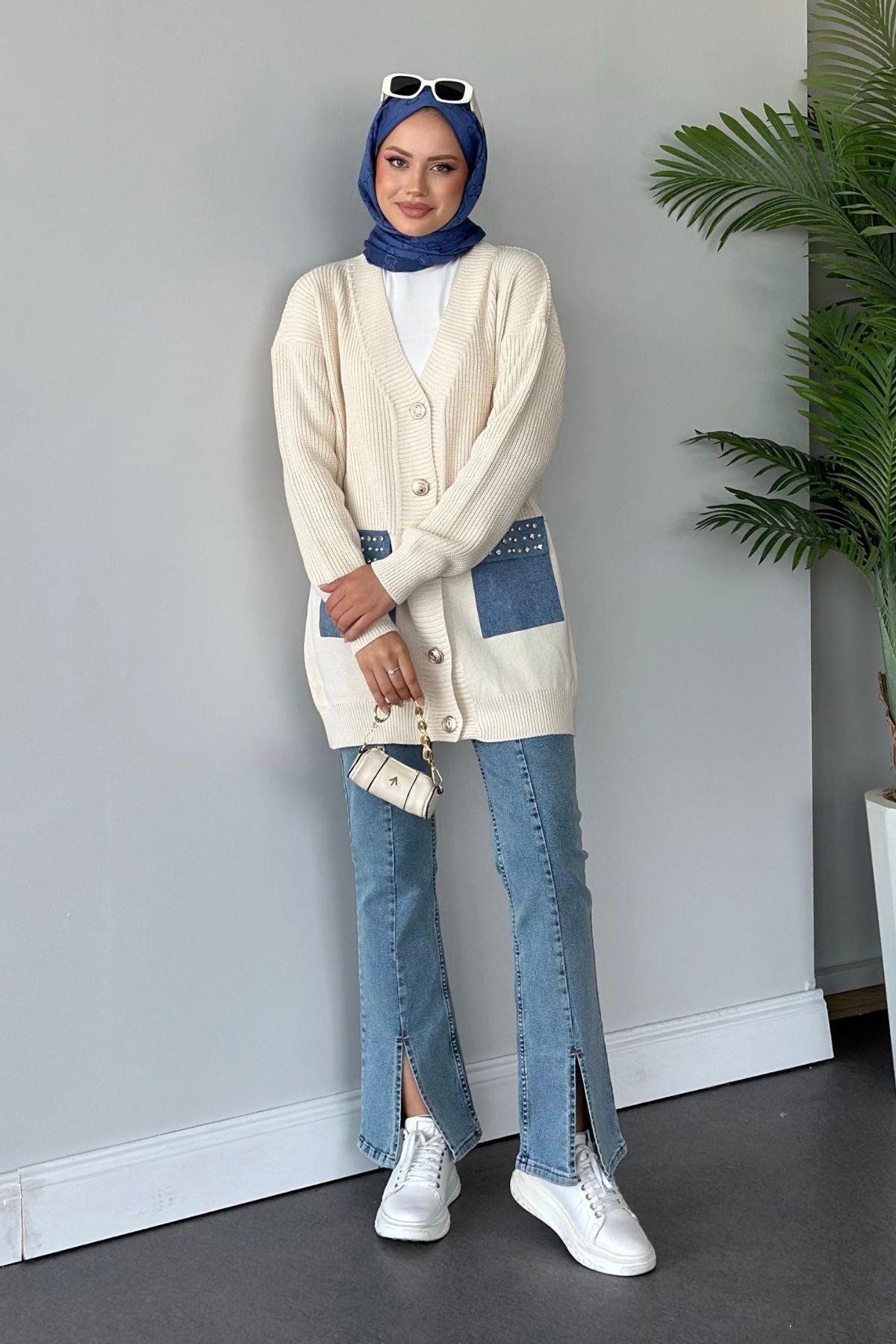 Kot Cepli Kazak Tunik Ekru, Fiyatları 