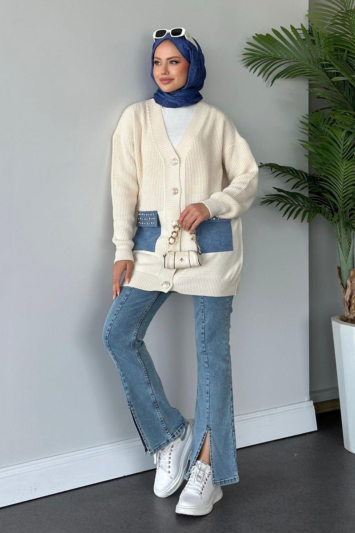 Kot Cepli Kazak Tunik Ekru, Fiyatları 