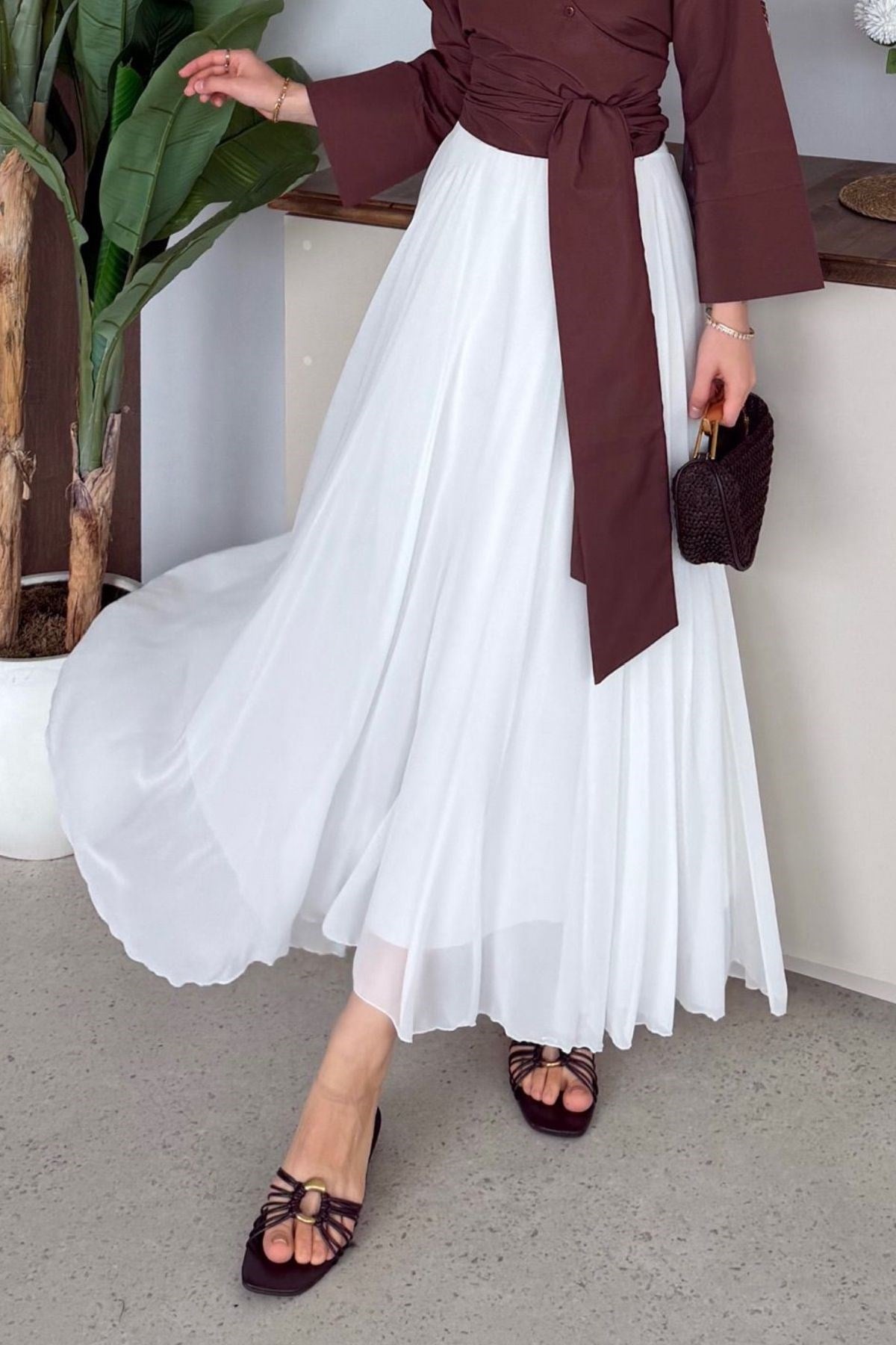 Kumru Etek Beyaz, Fiyatları Kumru Etek Beyaz - Haza Moda 