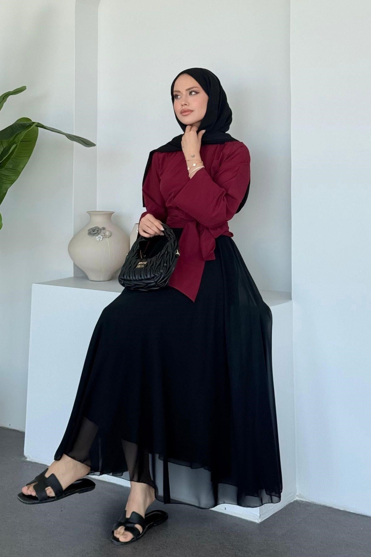 Kumru Etek Siyah, Fiyatları Kumru Etek Siyah - Haza Moda 