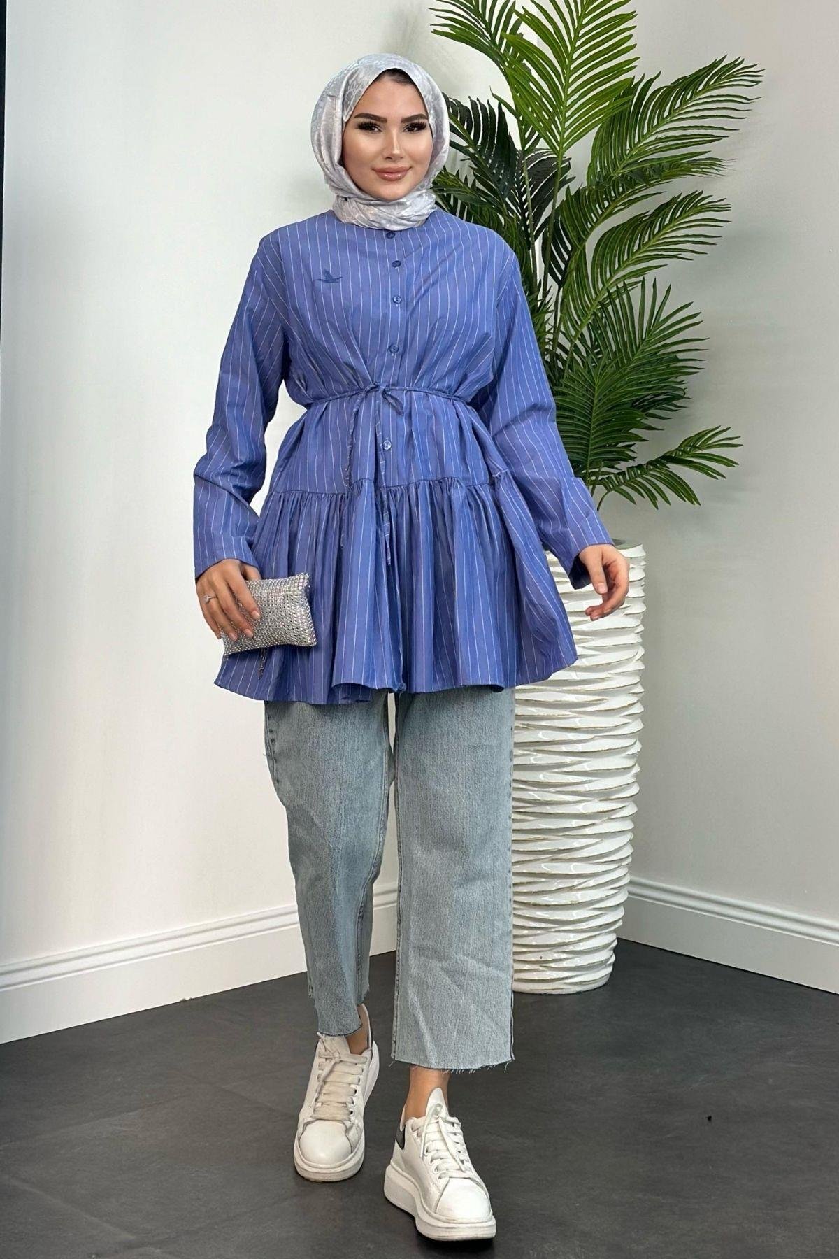 Kuşlu Muadil Gömlek Mavi, Fiyatları 