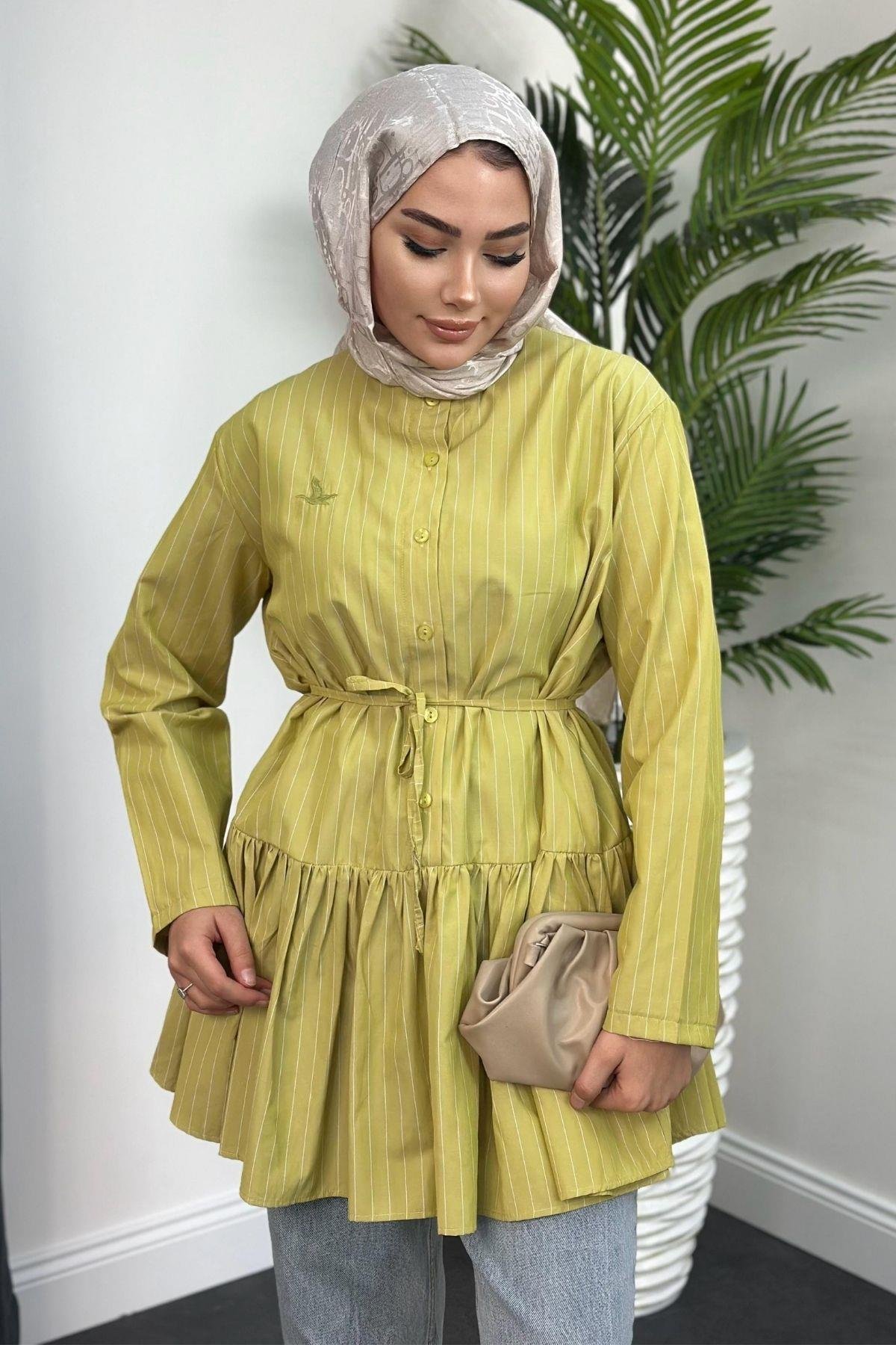 Kuşlu Muadil Gömlek Sarı, Fiyatları 